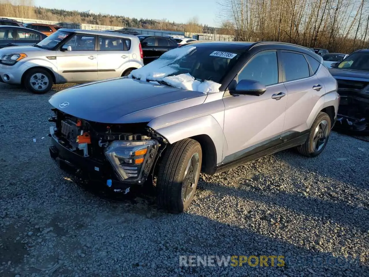 1 Фотография поврежденного автомобиля KM8HE3A64RU004921 HYUNDAI KONA 2024
