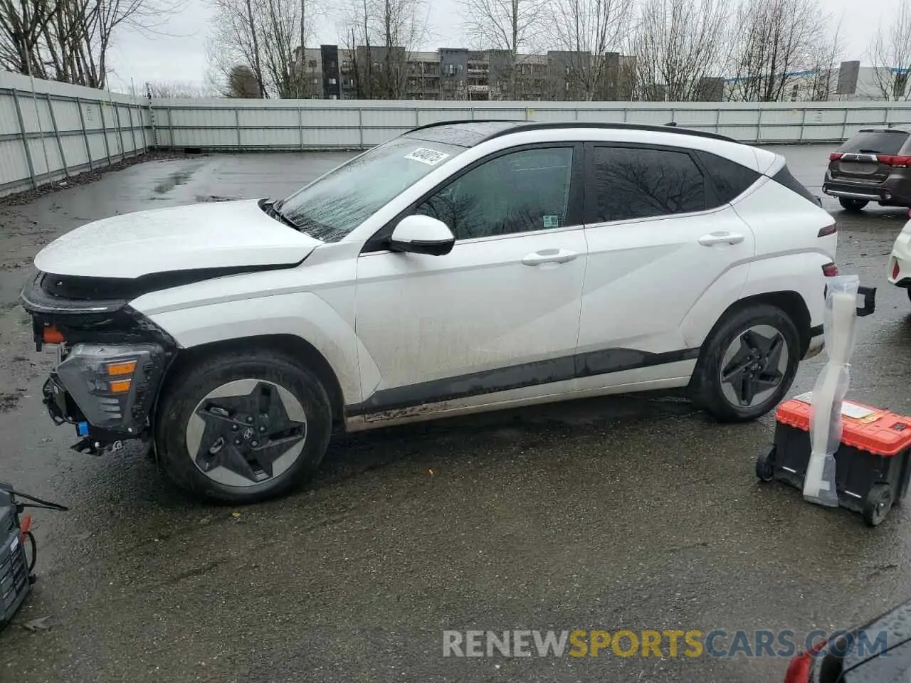 1 Photograph of a damaged car KM8HE3A68RU005800 HYUNDAI KONA 2024