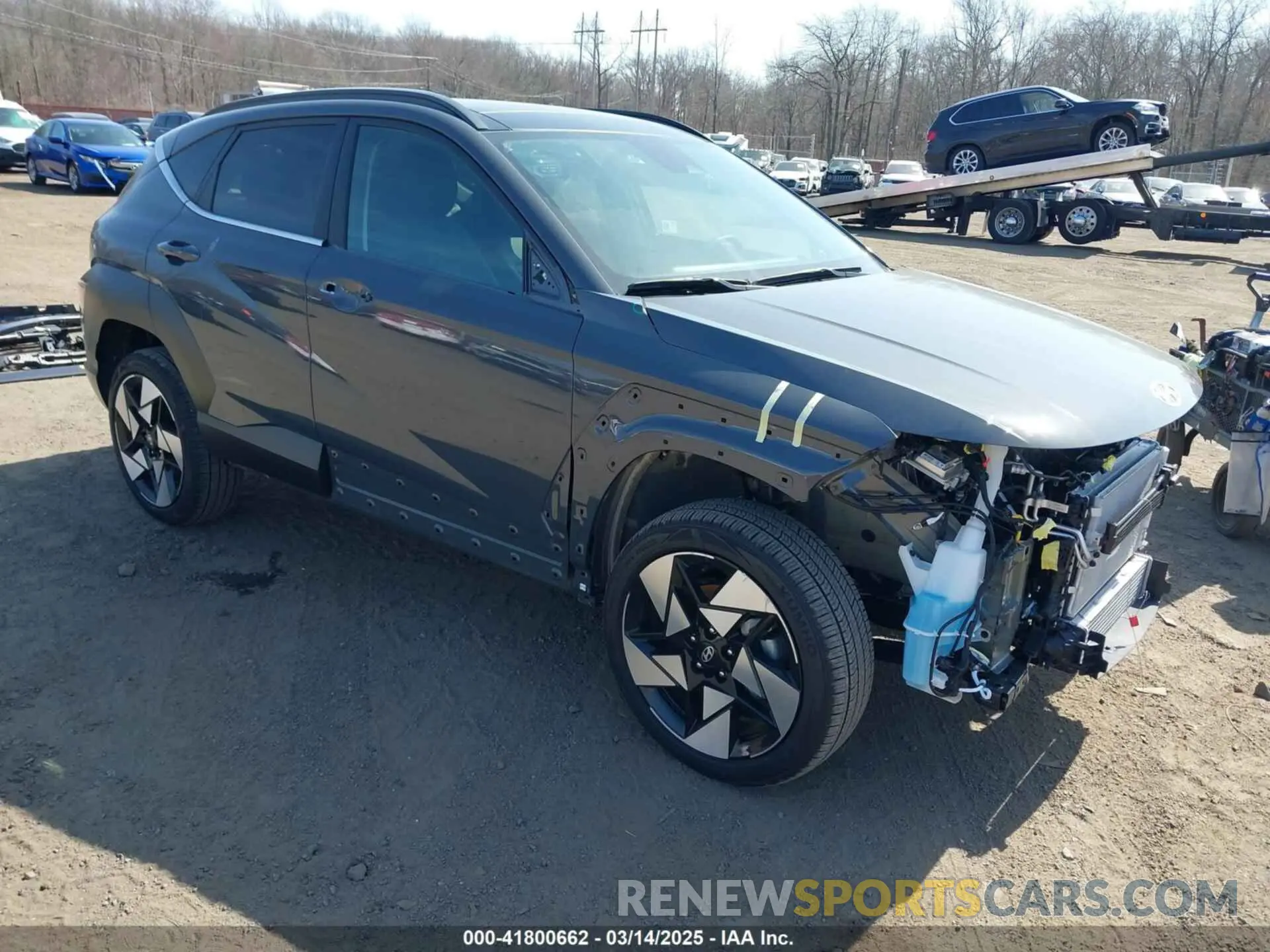 1 Photograph of a damaged car KM8HECA33RU166240 HYUNDAI KONA 2024