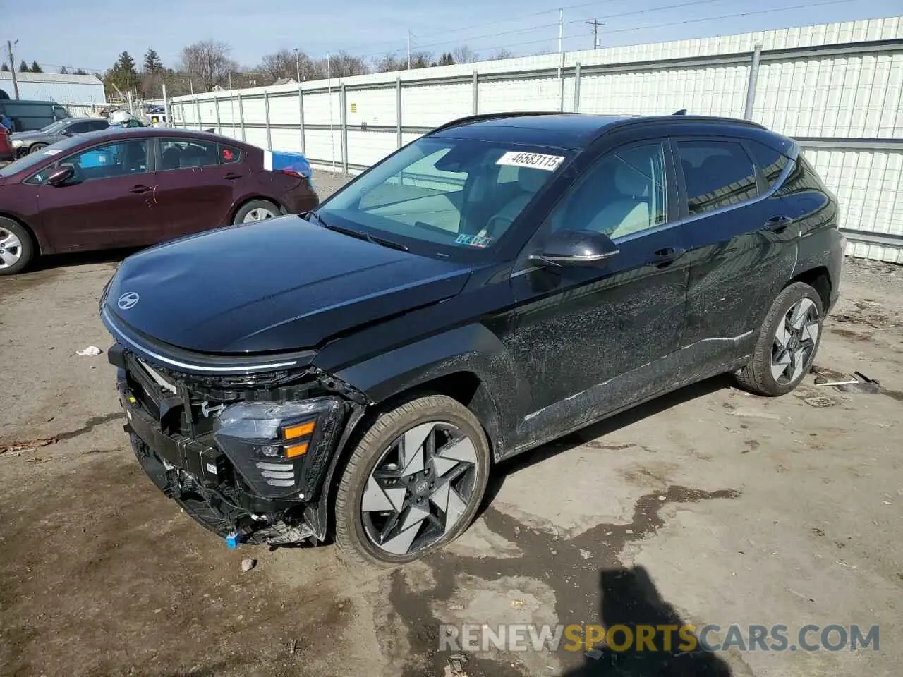 1 Photograph of a damaged car KM8HECA38RU099702 HYUNDAI KONA 2024