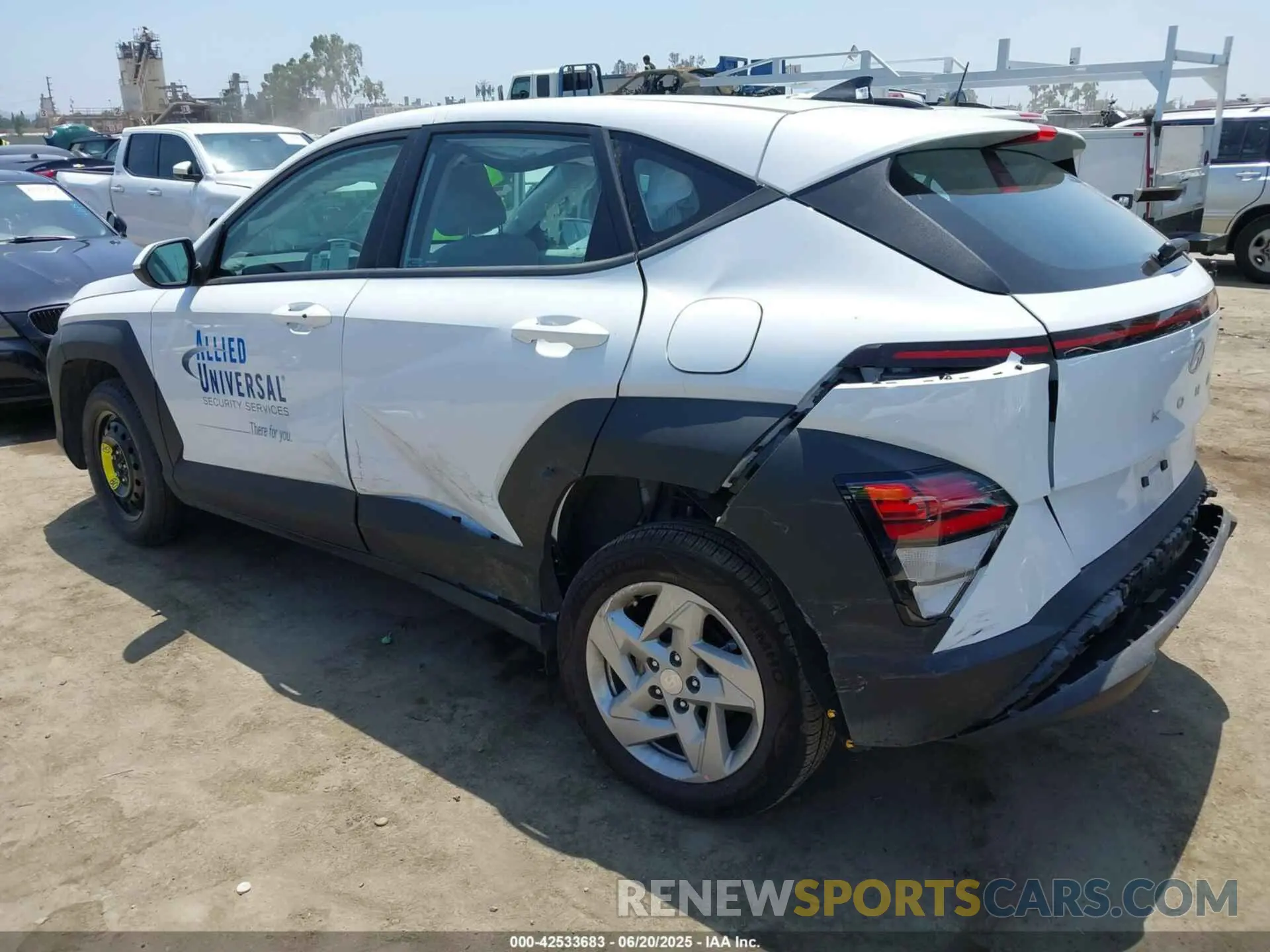 3 Photograph of a damaged car KM8HACAB4SU211503 HYUNDAI KONA 2025