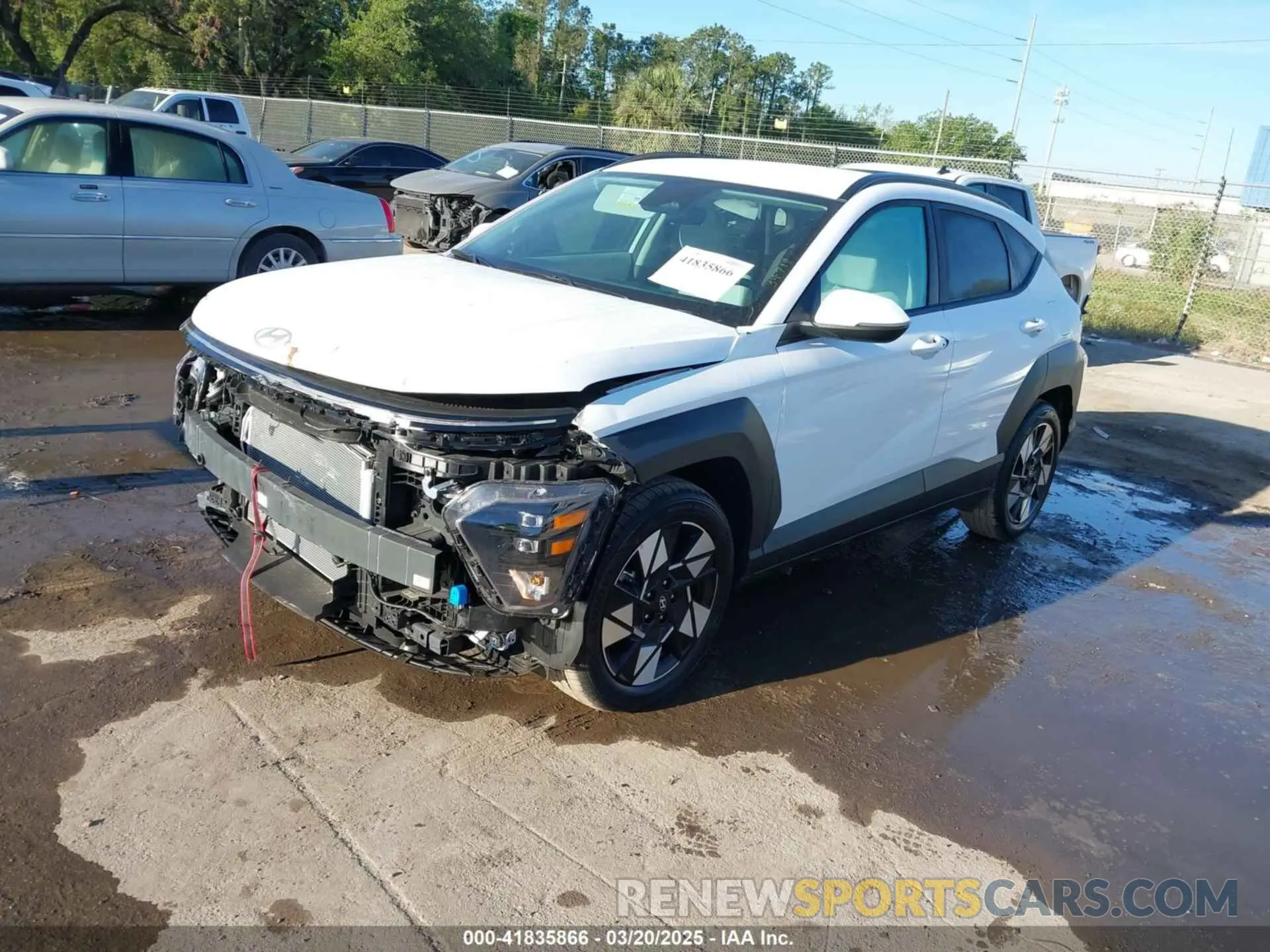 2 Photograph of a damaged car KM8HB3AB1SU215294 HYUNDAI KONA 2025