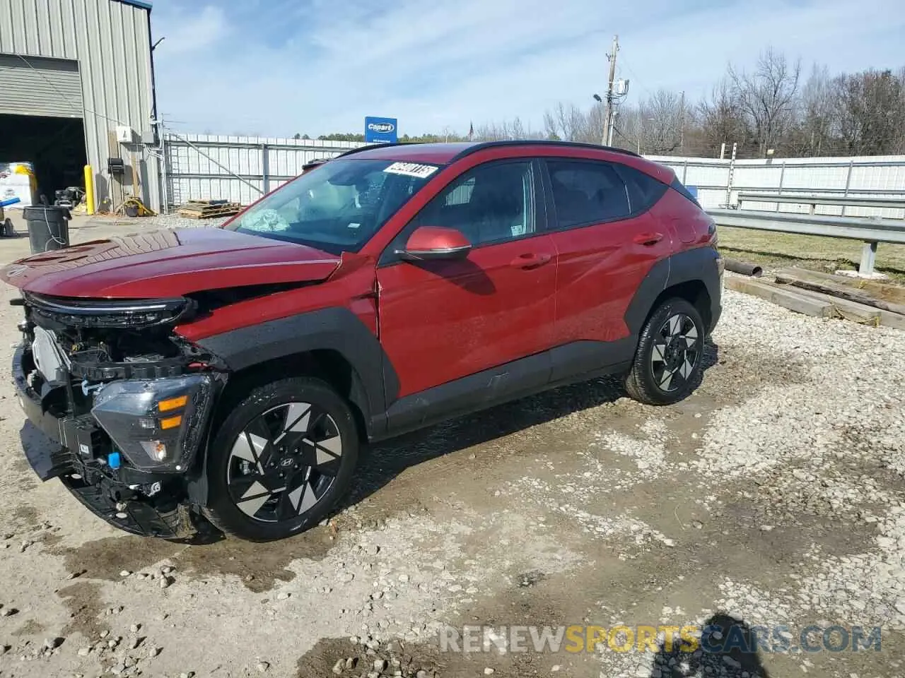 1 Photograph of a damaged car KM8HBCAB2SU219872 HYUNDAI KONA 2025