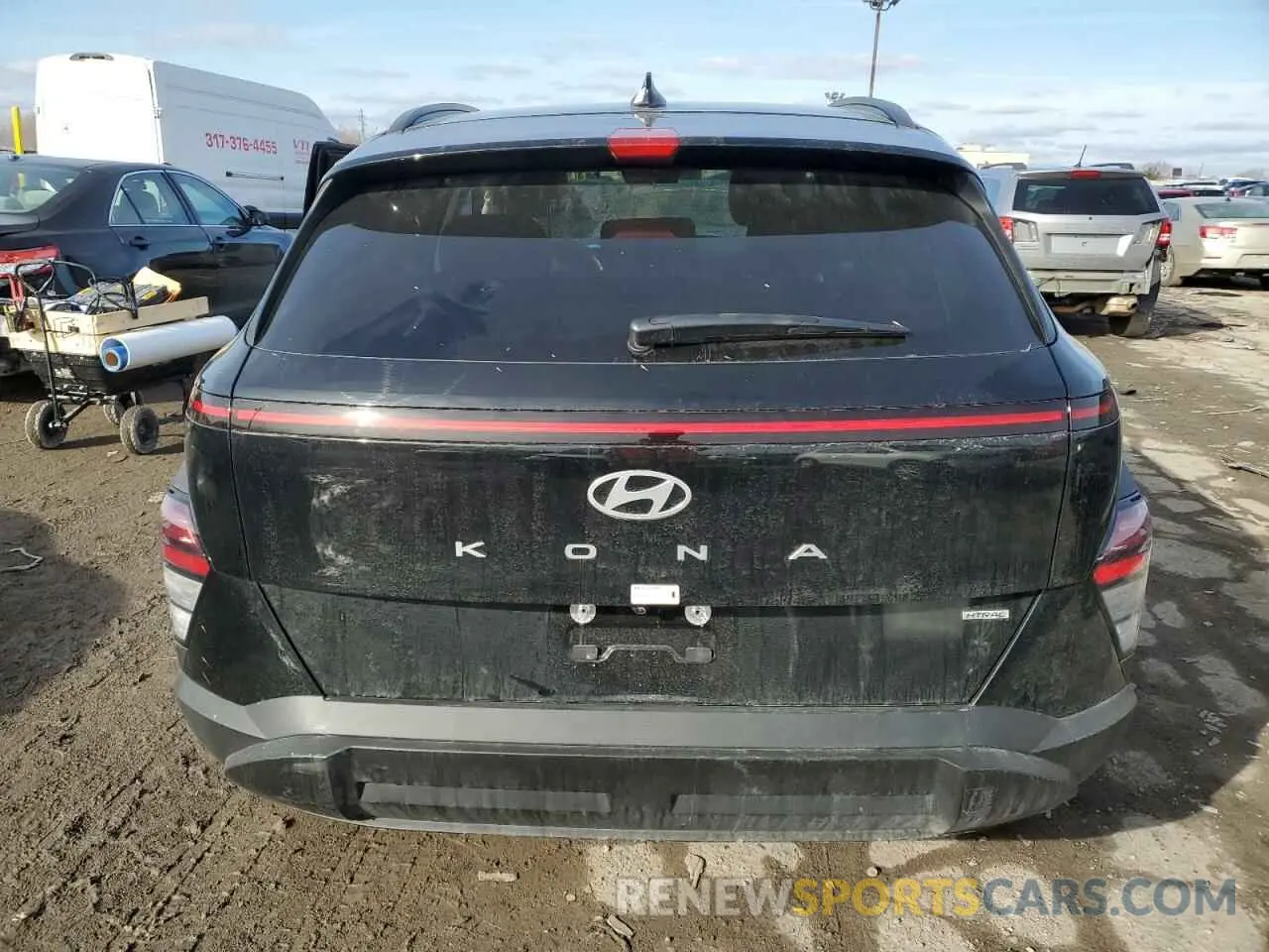 6 Photograph of a damaged car KM8HBCAB5SU202192 HYUNDAI KONA 2025