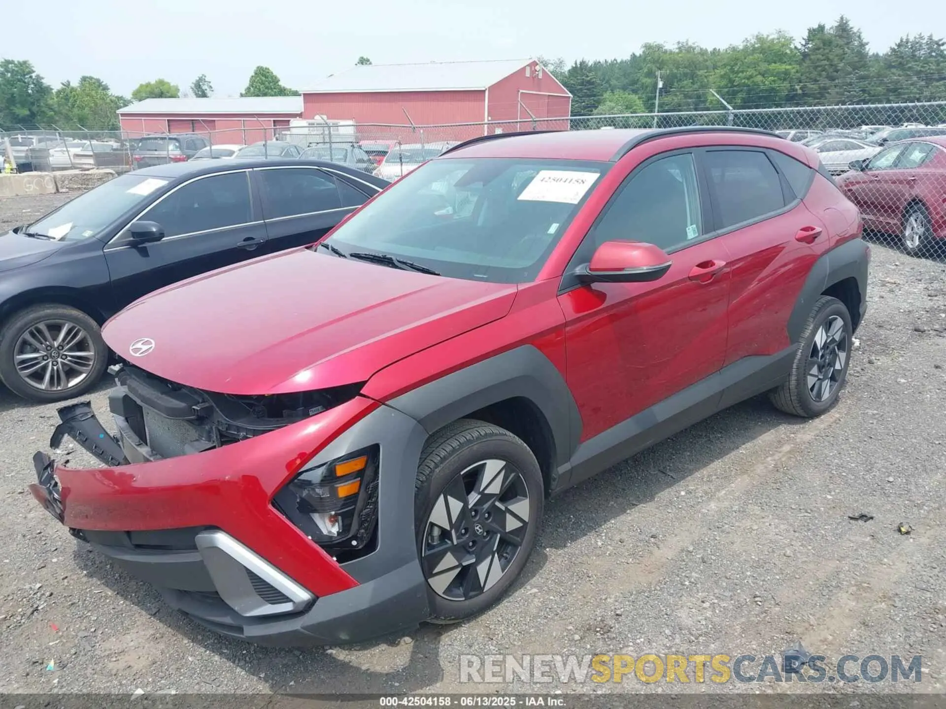 2 Photograph of a damaged car KM8HBCAB8SU201957 HYUNDAI KONA 2025