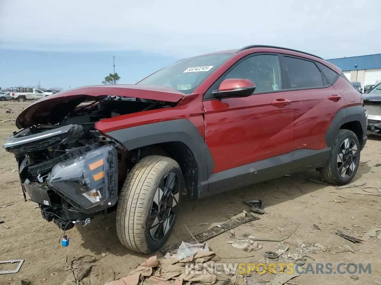 1 Photograph of a damaged car KM8HBCAB9SU204284 HYUNDAI KONA 2025