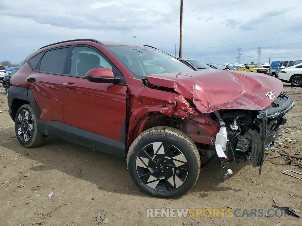 4 Photograph of a damaged car KM8HBCAB9SU204284 HYUNDAI KONA 2025