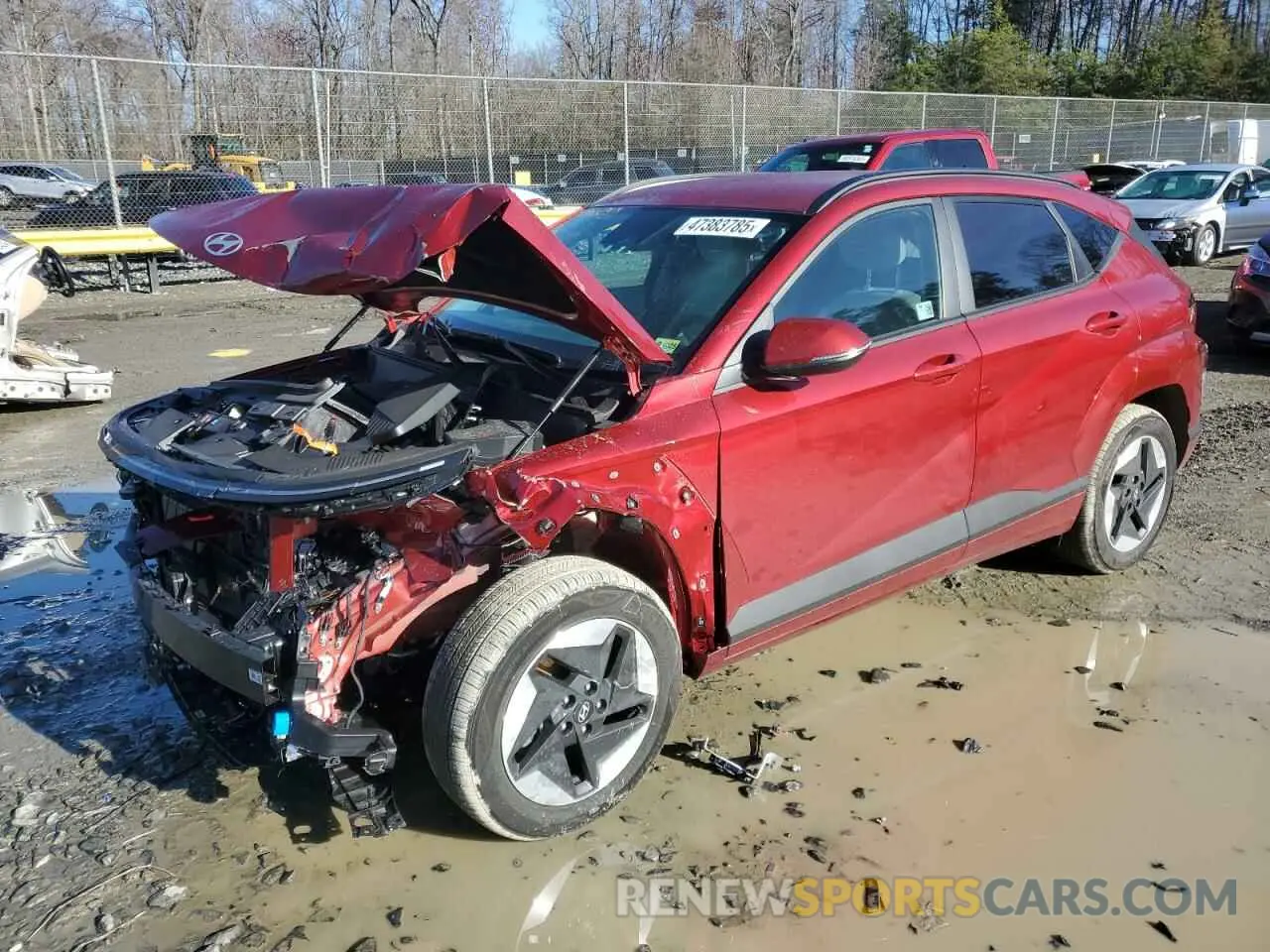 1 Photograph of a damaged car KM8HC3A65SU018306 HYUNDAI KONA 2025