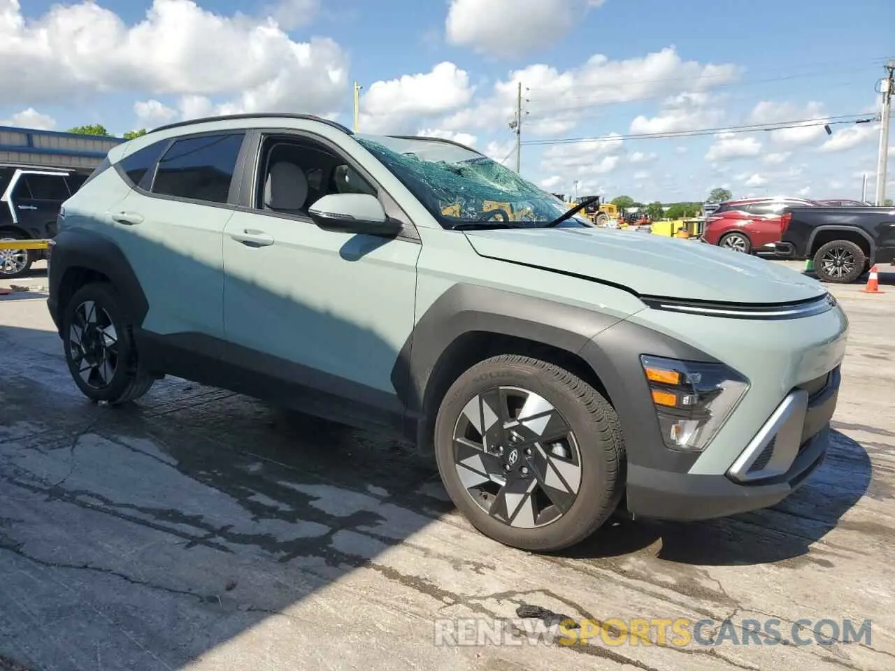 4 Photograph of a damaged car KM8HC3AB5SU209138 HYUNDAI KONA 2025