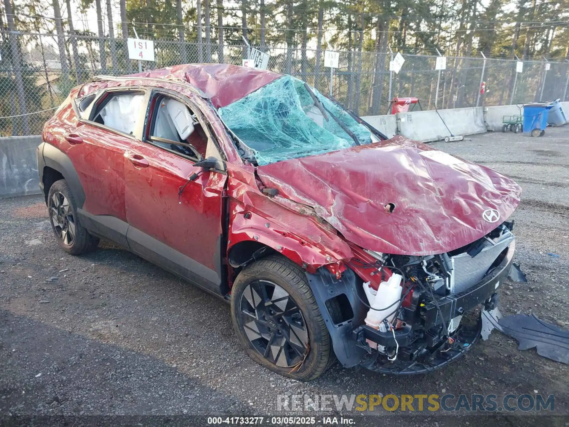 1 Photograph of a damaged car KM8HCCABXSU260201 HYUNDAI KONA 2025