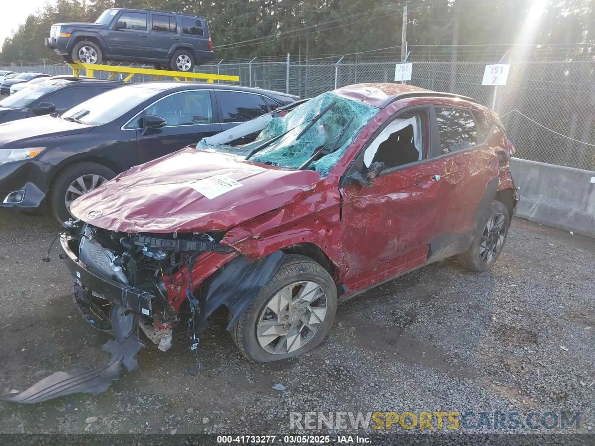 2 Photograph of a damaged car KM8HCCABXSU260201 HYUNDAI KONA 2025