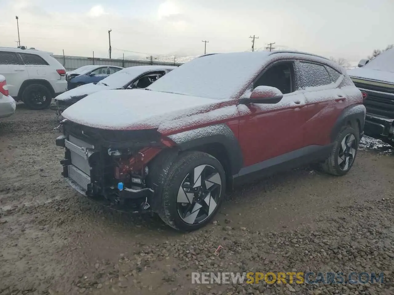 1 Photograph of a damaged car KM8HECA39SU222008 HYUNDAI KONA 2025