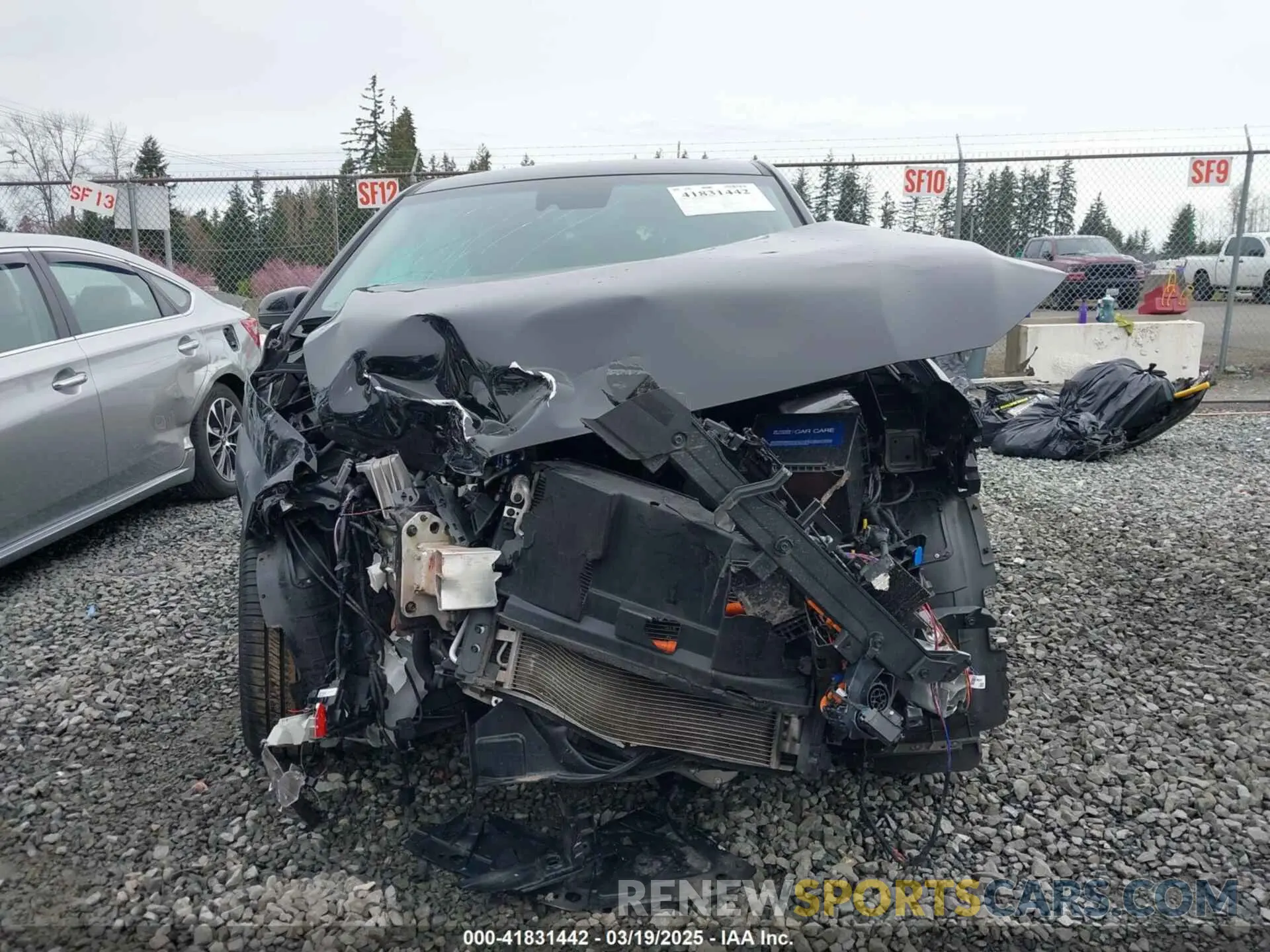 12 Photograph of a damaged car KM8K33AG0MU110795 HYUNDAI KONA ELECTRIC 2021