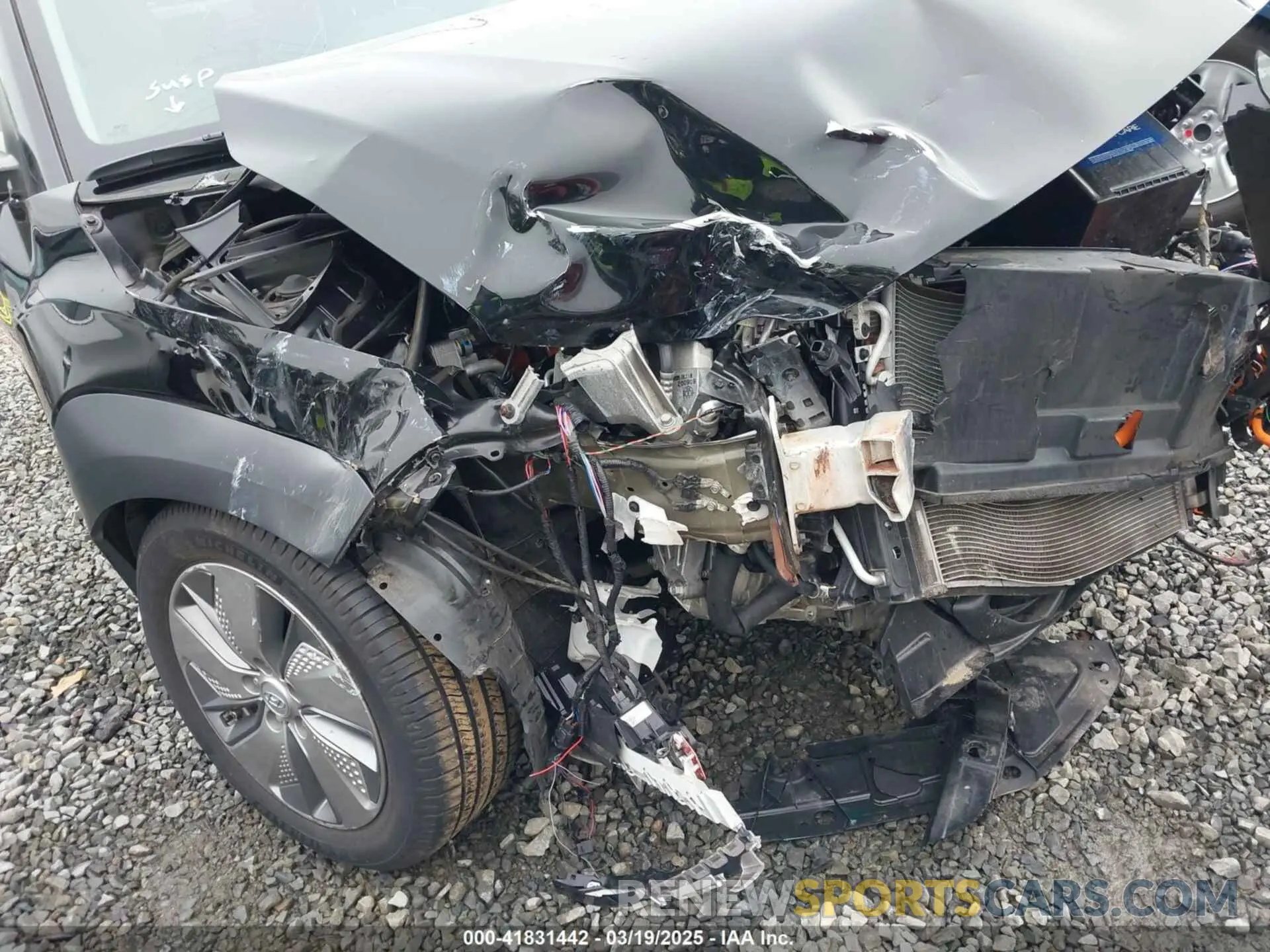 6 Photograph of a damaged car KM8K33AG0MU110795 HYUNDAI KONA ELECTRIC 2021