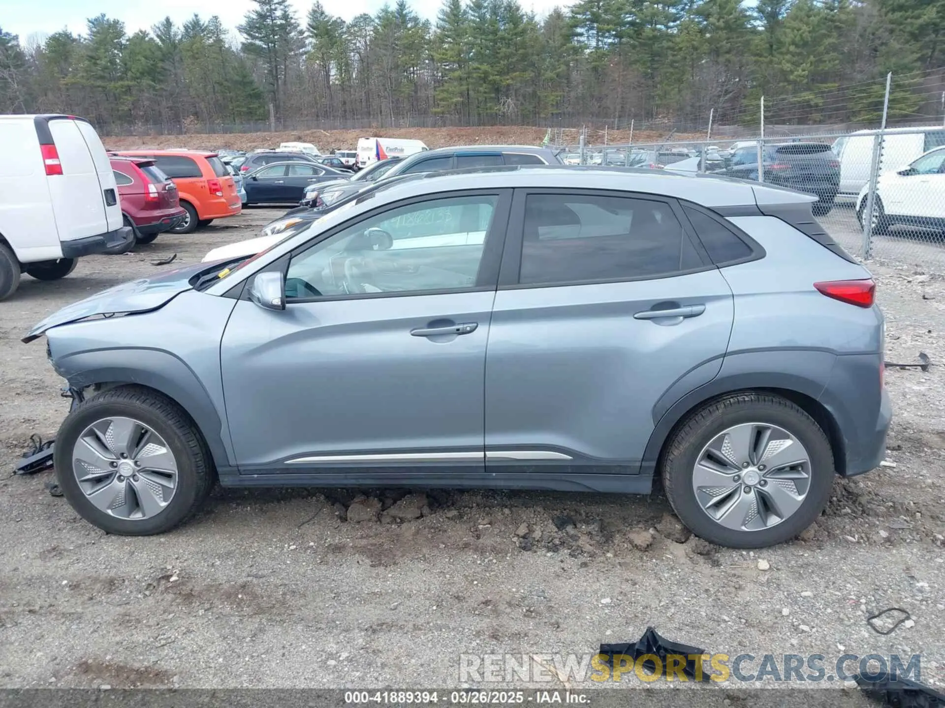 14 Photograph of a damaged car KM8K53AG0MU097928 HYUNDAI KONA ELECTRIC 2021