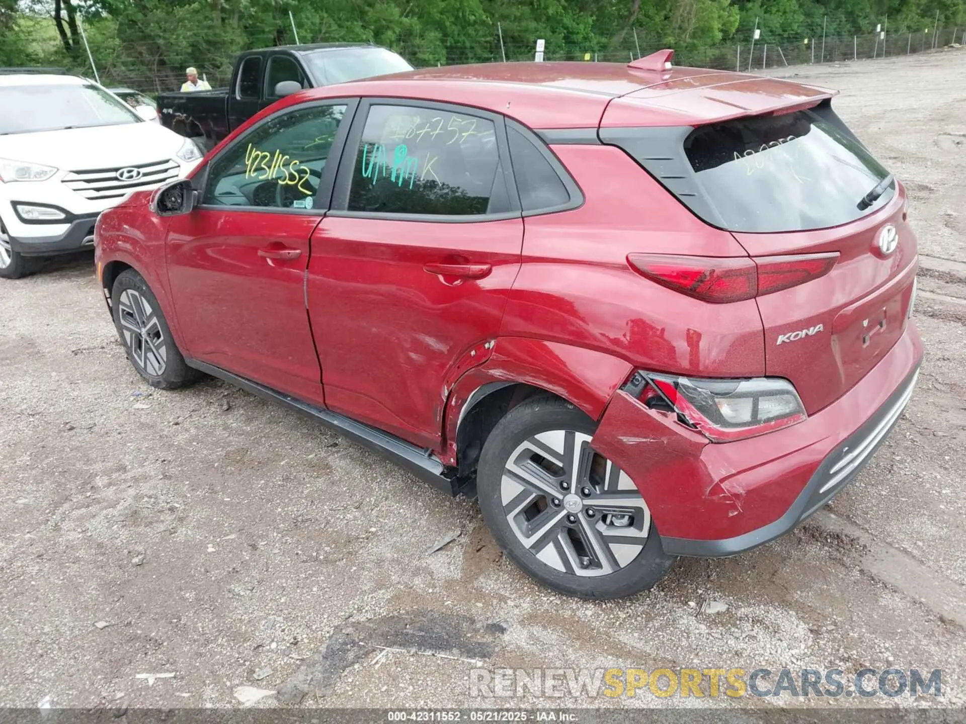 3 Photograph of a damaged car KM8K23AG4PU187757 HYUNDAI KONA ELECTRIC 2023