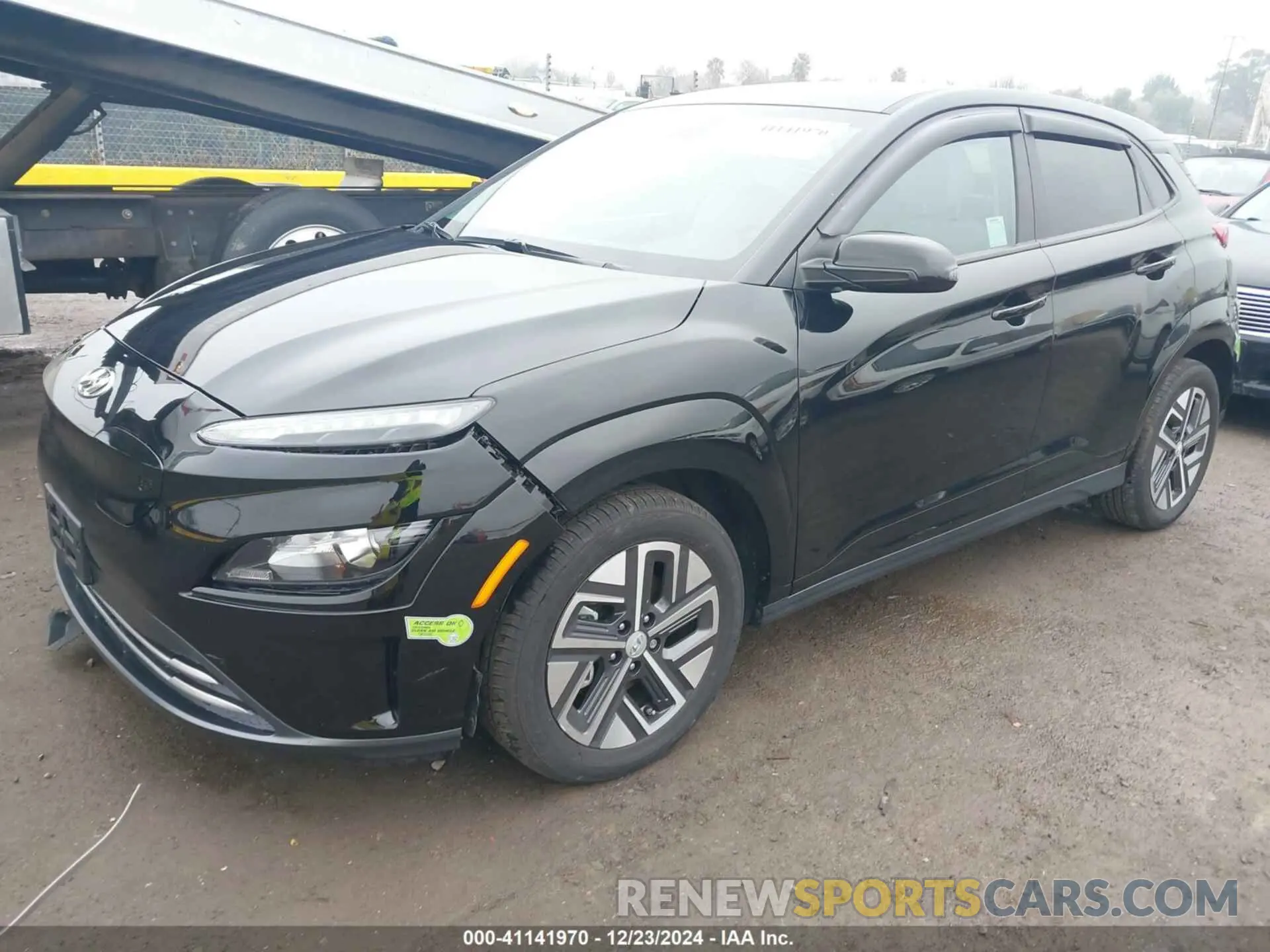 2 Фотография поврежденного автомобиля KM8K23AG6PU166246 HYUNDAI KONA ELECTRIC 2023