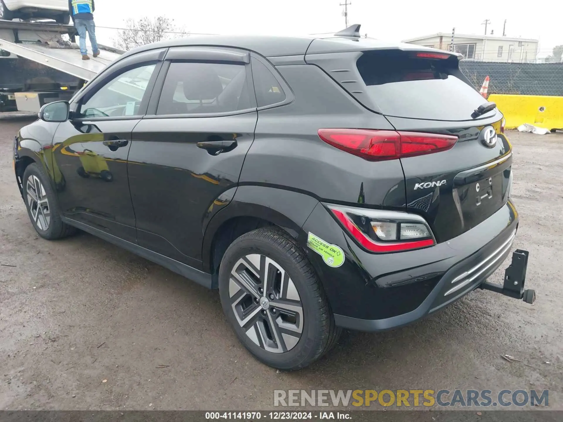 3 Фотография поврежденного автомобиля KM8K23AG6PU166246 HYUNDAI KONA ELECTRIC 2023