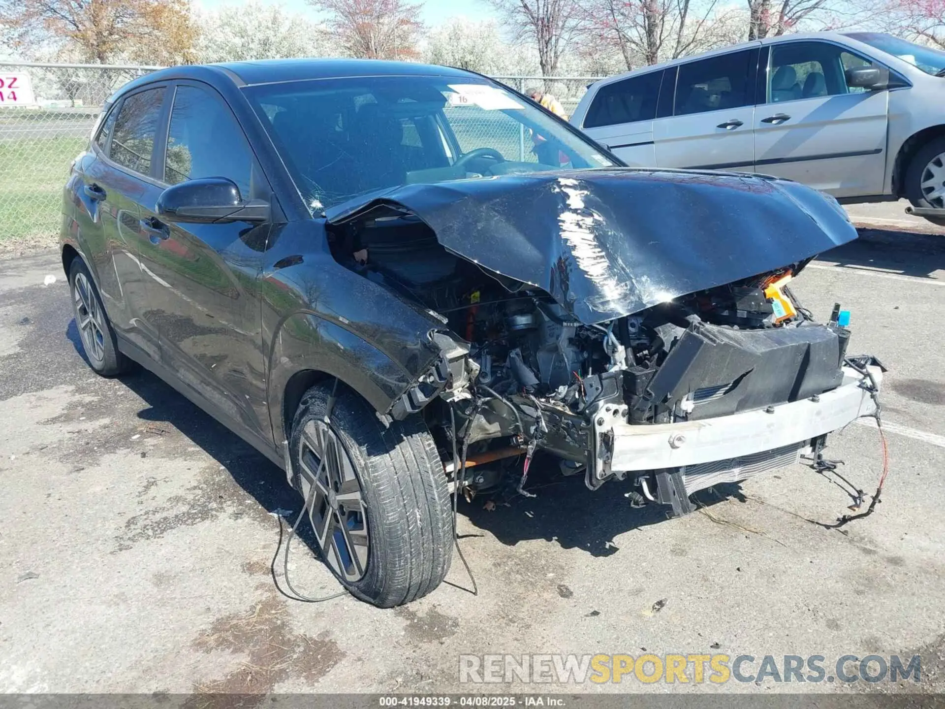 1 Фотография поврежденного автомобиля KM8K33AG0PU163484 HYUNDAI KONA ELECTRIC 2023