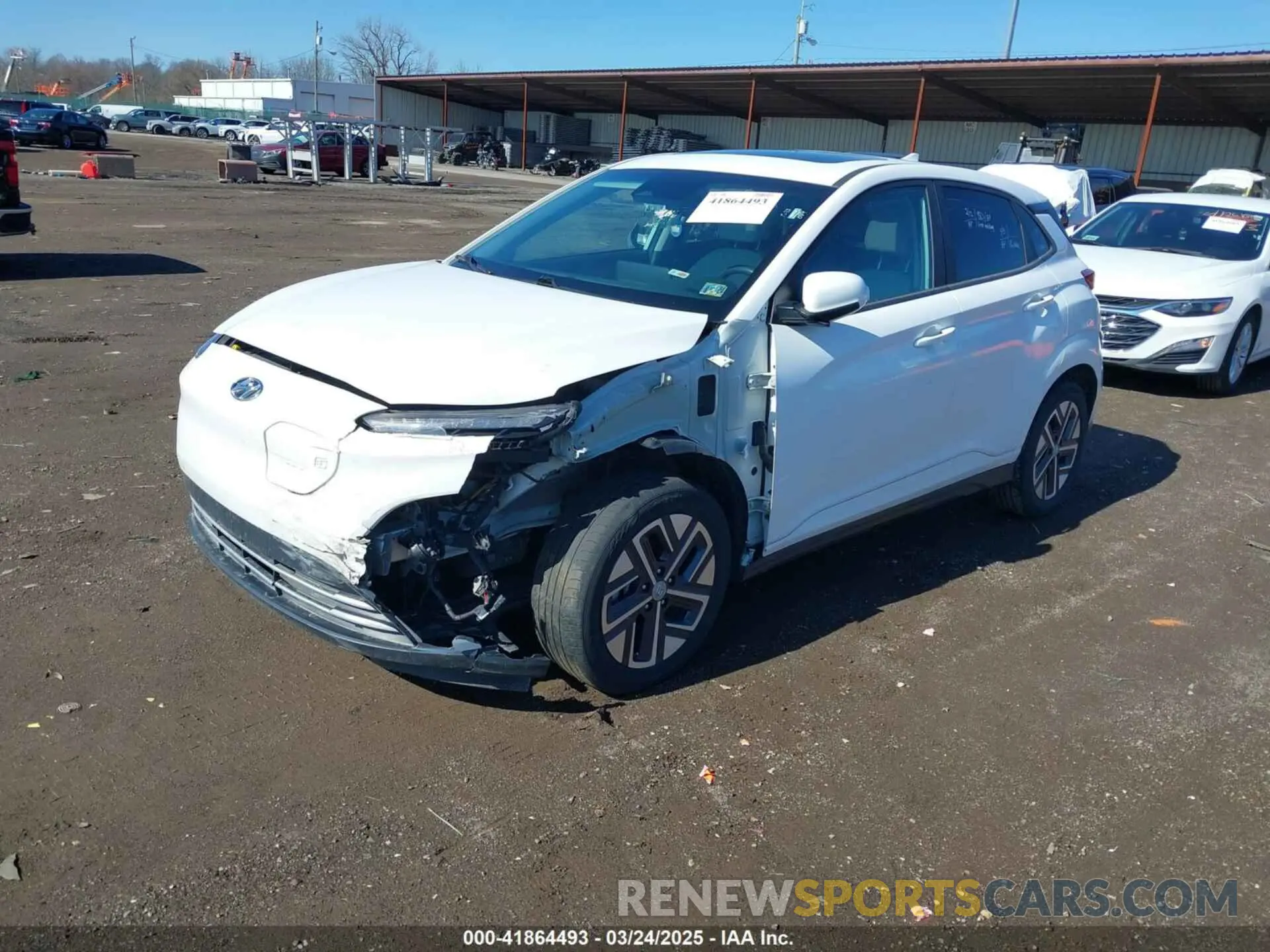 2 Photograph of a damaged car KM8K33AG0PU190264 HYUNDAI KONA ELECTRIC 2023