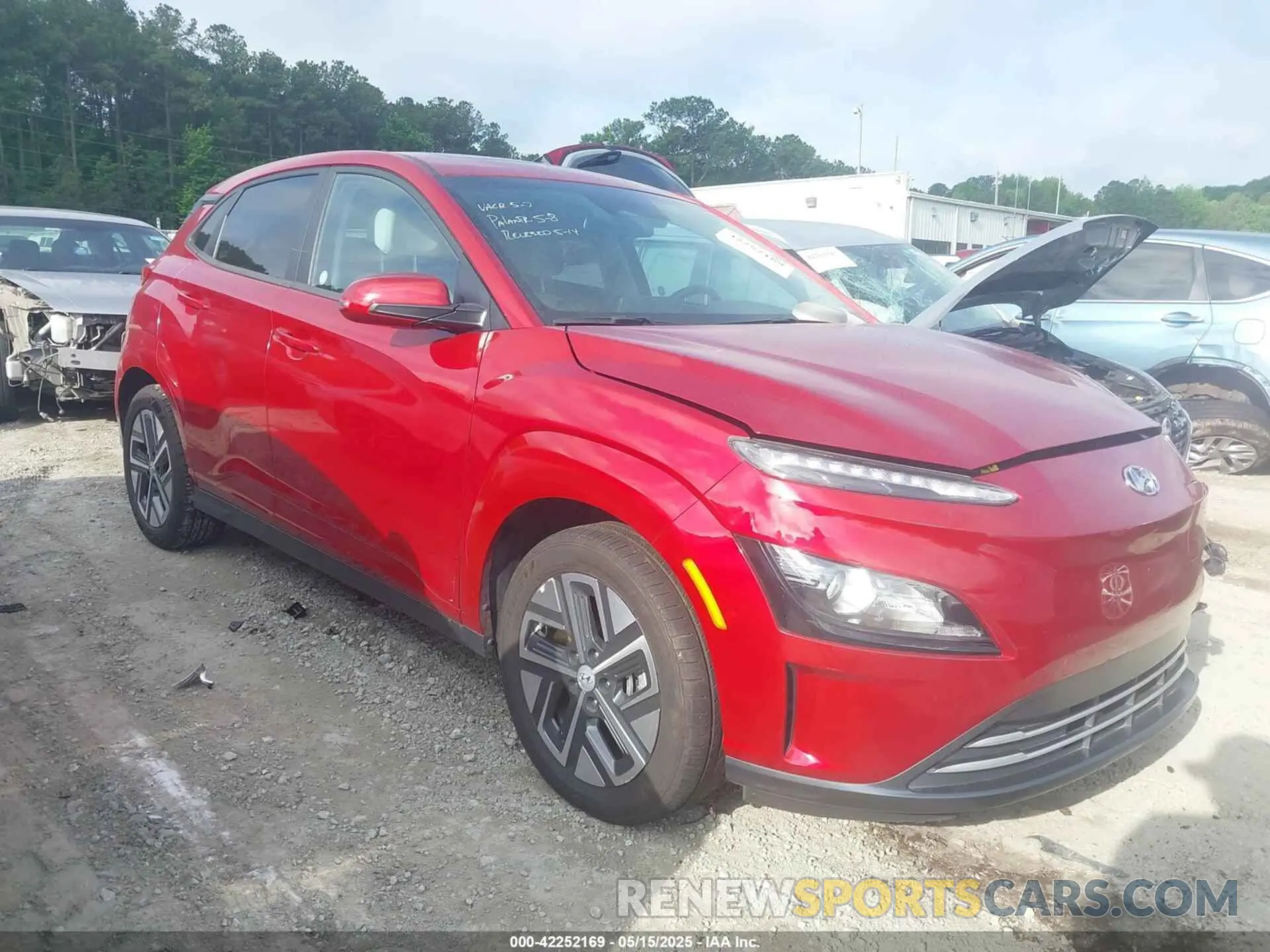 1 Photograph of a damaged car KM8K33AG6PU191550 HYUNDAI KONA ELECTRIC 2023