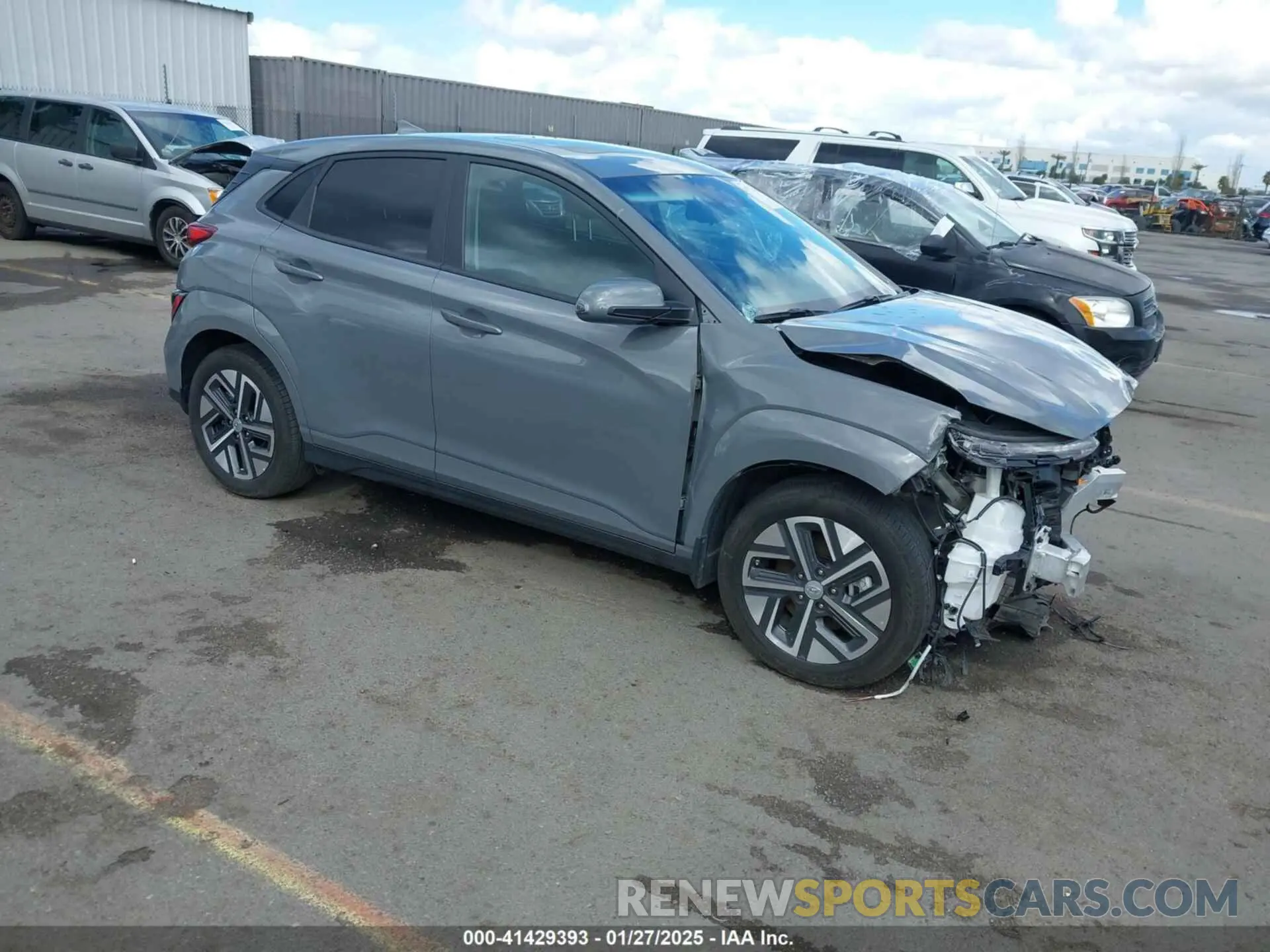 1 Фотография поврежденного автомобиля KM8K33AG8PU176452 HYUNDAI KONA ELECTRIC 2023