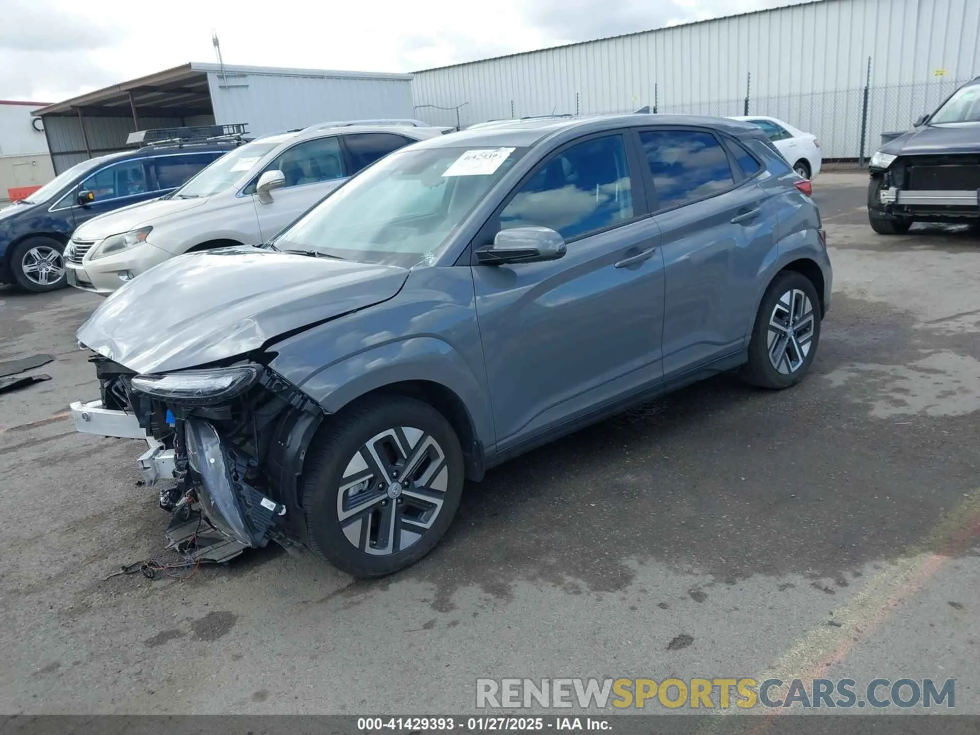 2 Фотография поврежденного автомобиля KM8K33AG8PU176452 HYUNDAI KONA ELECTRIC 2023
