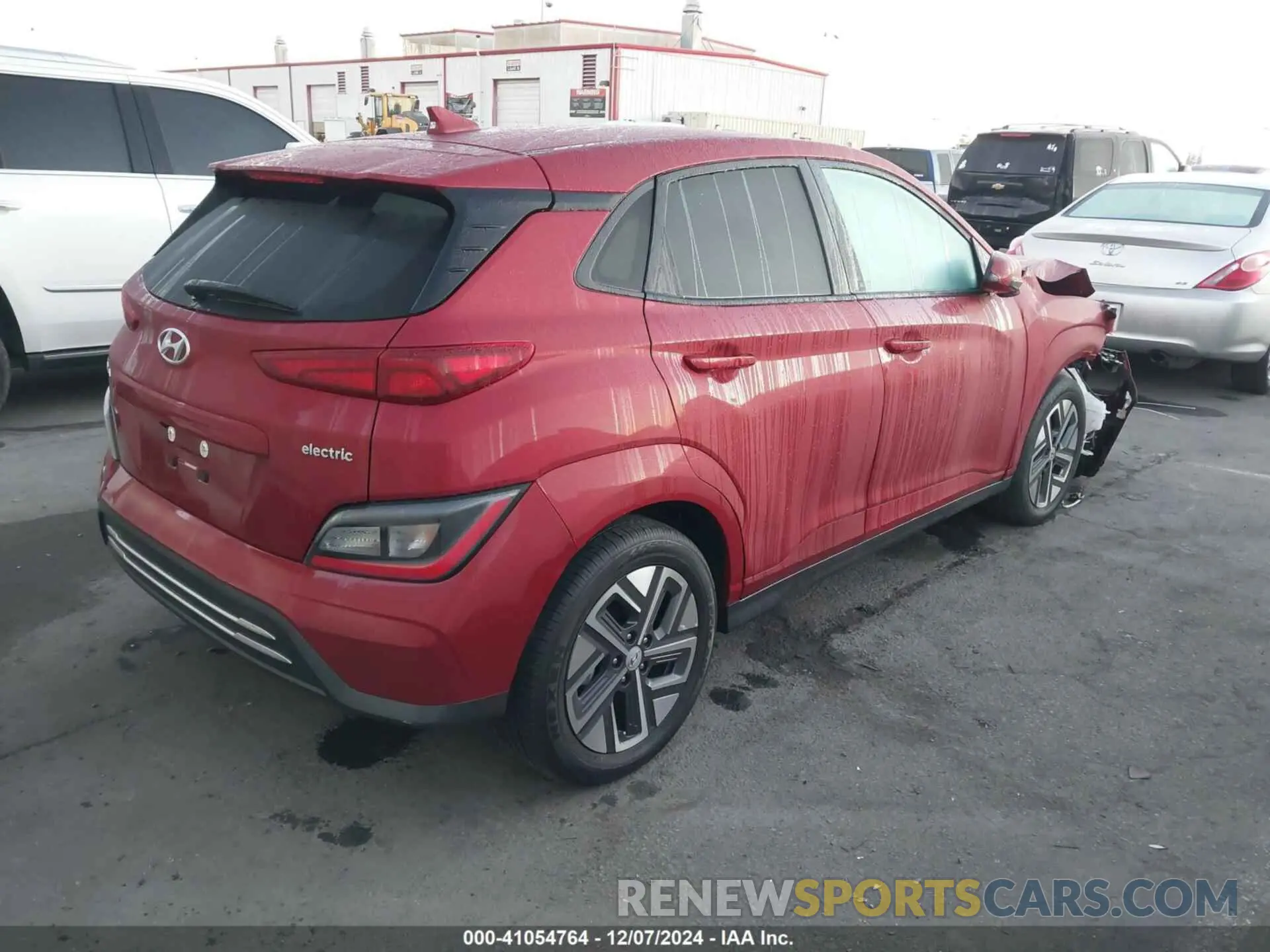 4 Photograph of a damaged car KM8K33AGXPU183659 HYUNDAI KONA ELECTRIC 2023