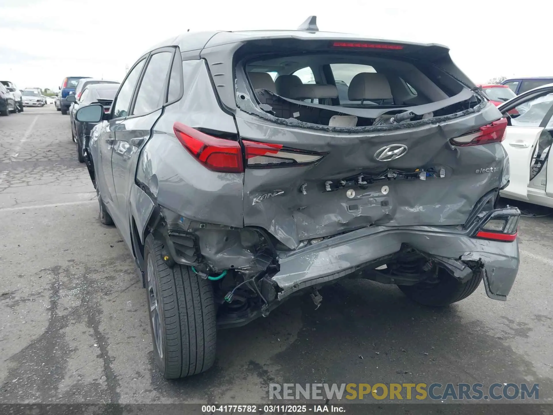 3 Фотография поврежденного автомобиля KM8K53AG4PU161344 HYUNDAI KONA ELECTRIC 2023