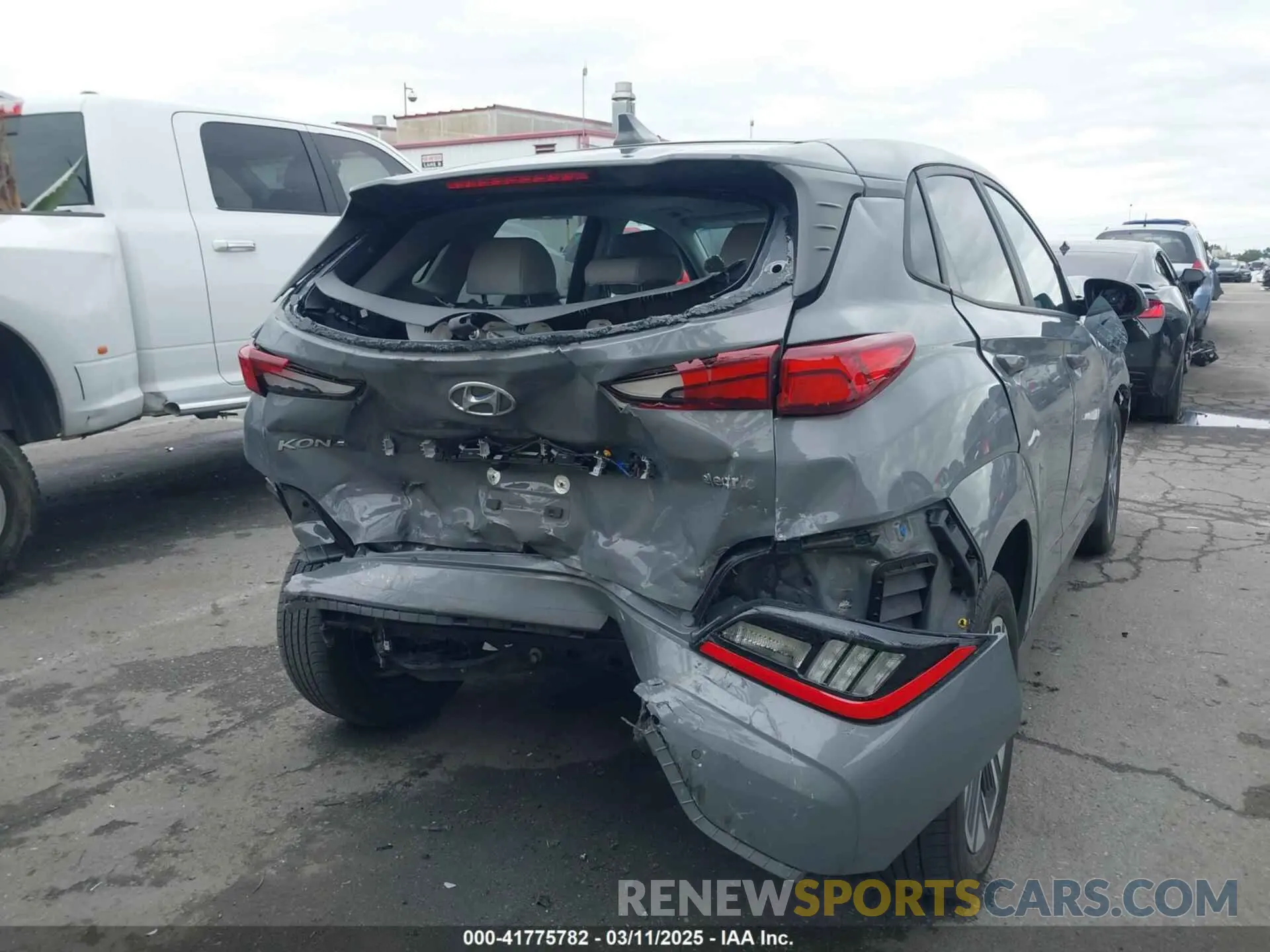 4 Фотография поврежденного автомобиля KM8K53AG4PU161344 HYUNDAI KONA ELECTRIC 2023