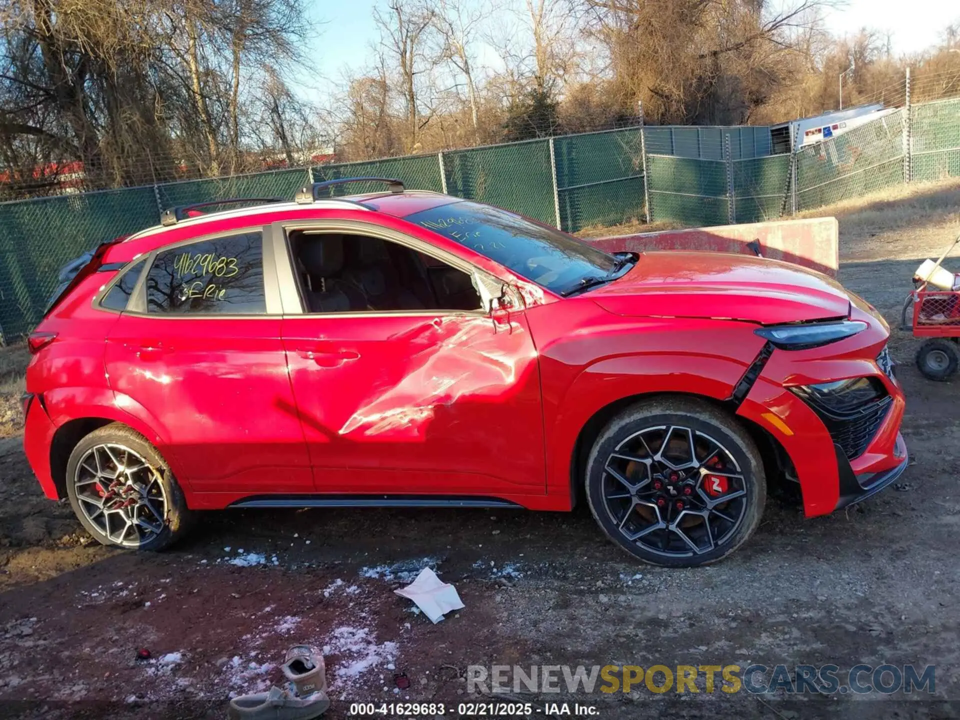 13 Photograph of a damaged car KM8KH3ACXPU010173 HYUNDAI KONA N 2023