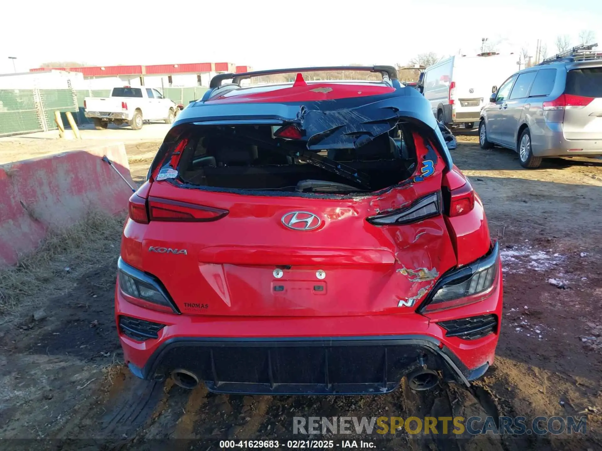 16 Photograph of a damaged car KM8KH3ACXPU010173 HYUNDAI KONA N 2023