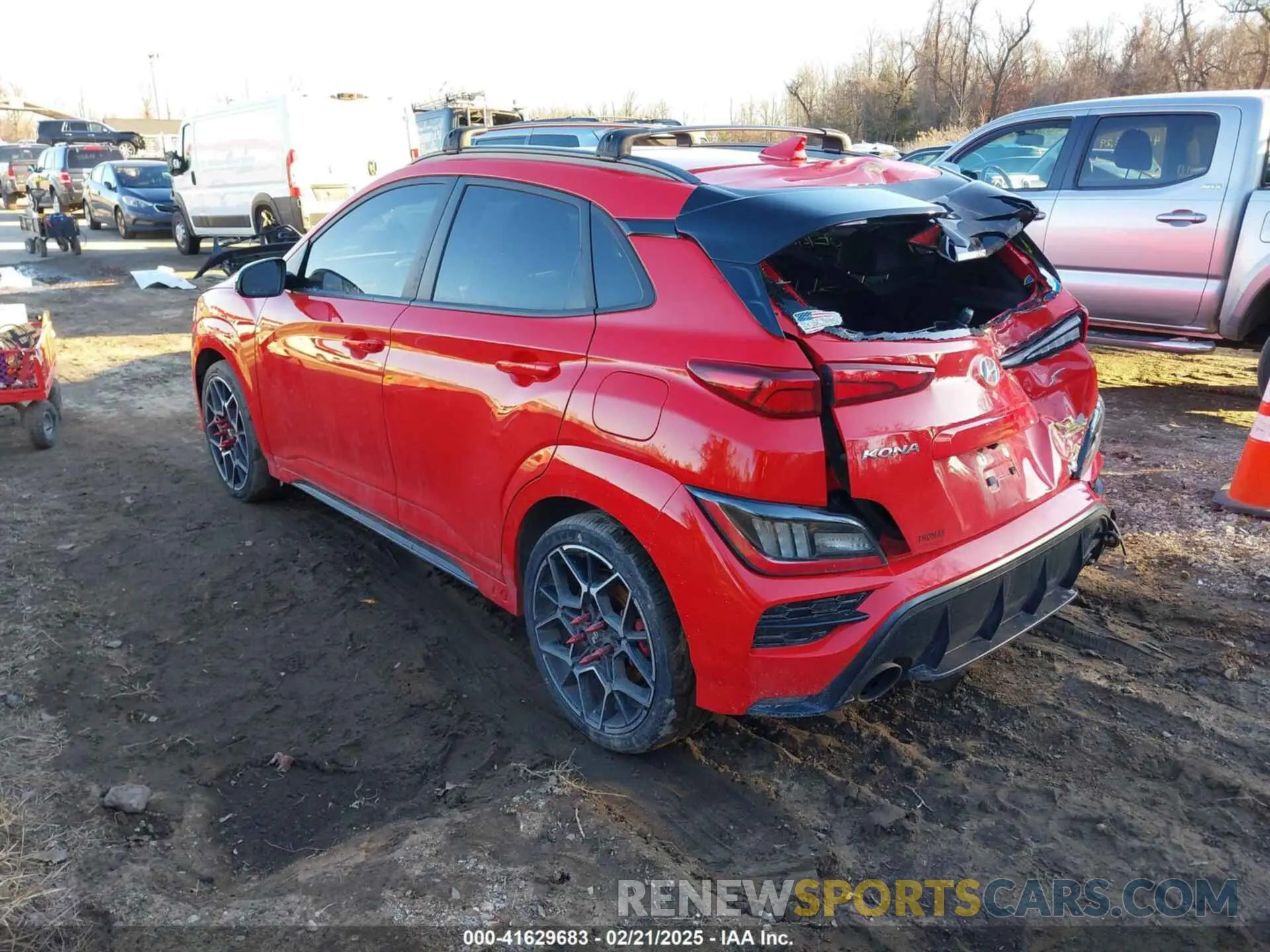 3 Photograph of a damaged car KM8KH3ACXPU010173 HYUNDAI KONA N 2023