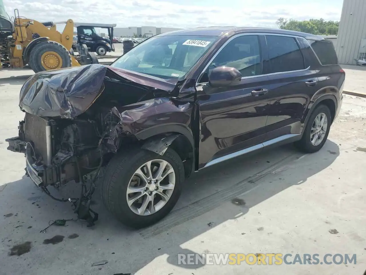 1 Photograph of a damaged car KM8R14HE2LU044988 HYUNDAI PALISADE 2020