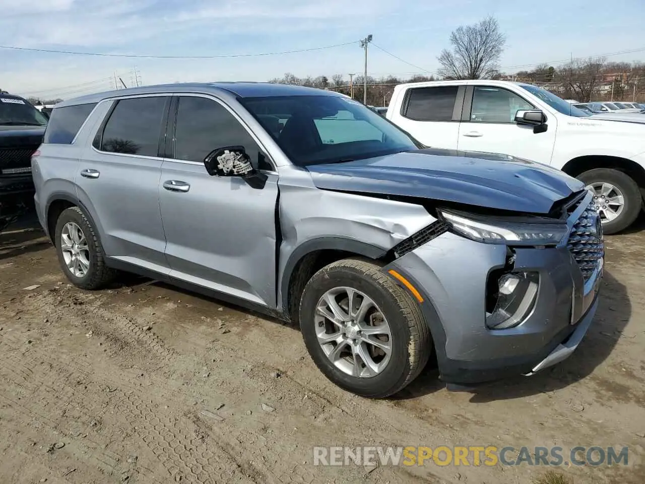 4 Photograph of a damaged car KM8R14HE9LU043594 HYUNDAI PALISADE 2020