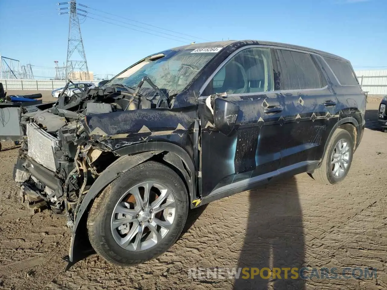 1 Photograph of a damaged car KM8R1DHE8LU070849 HYUNDAI PALISADE 2020