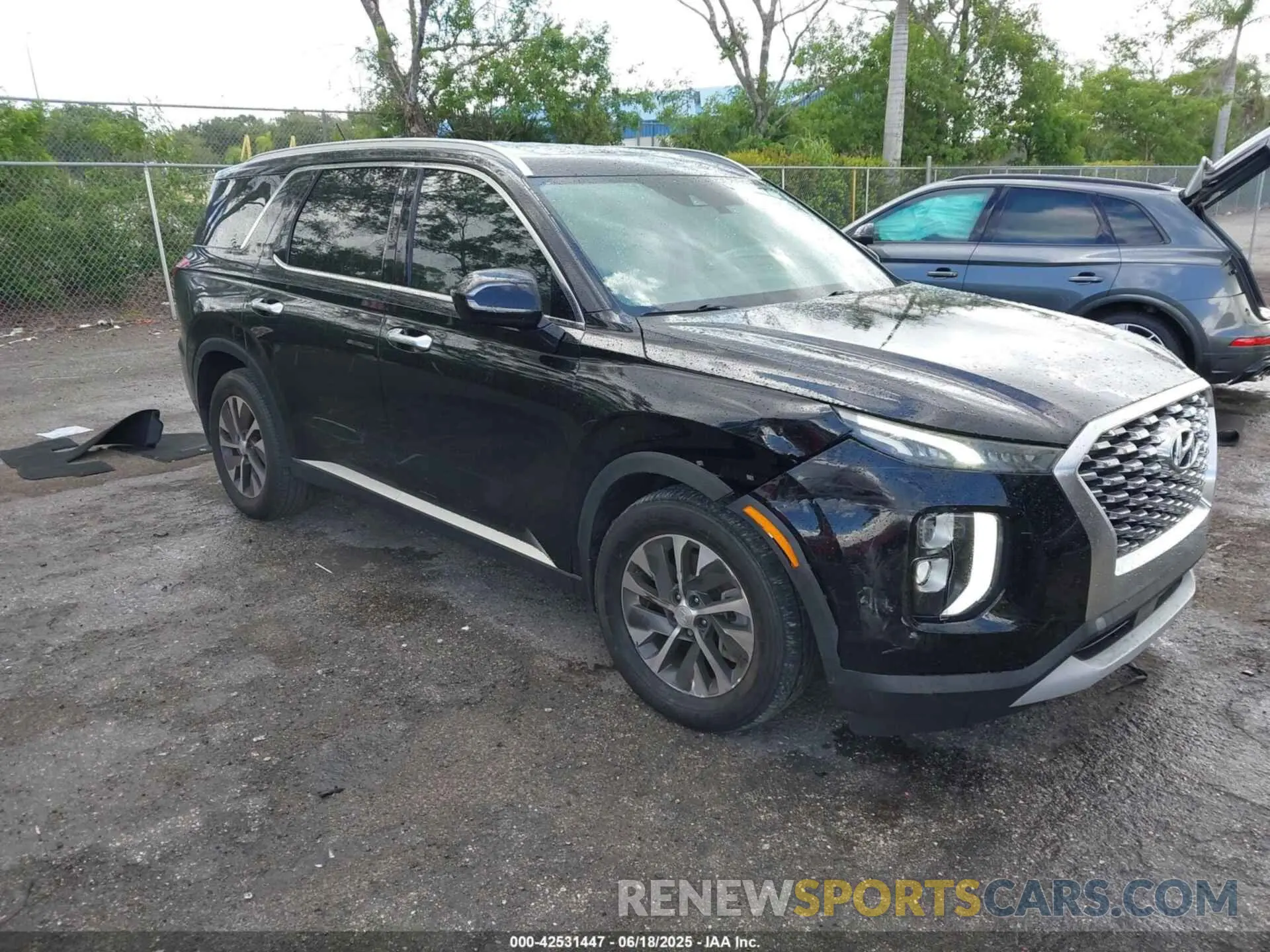 1 Photograph of a damaged car KM8R24HEXLU090761 HYUNDAI PALISADE 2020