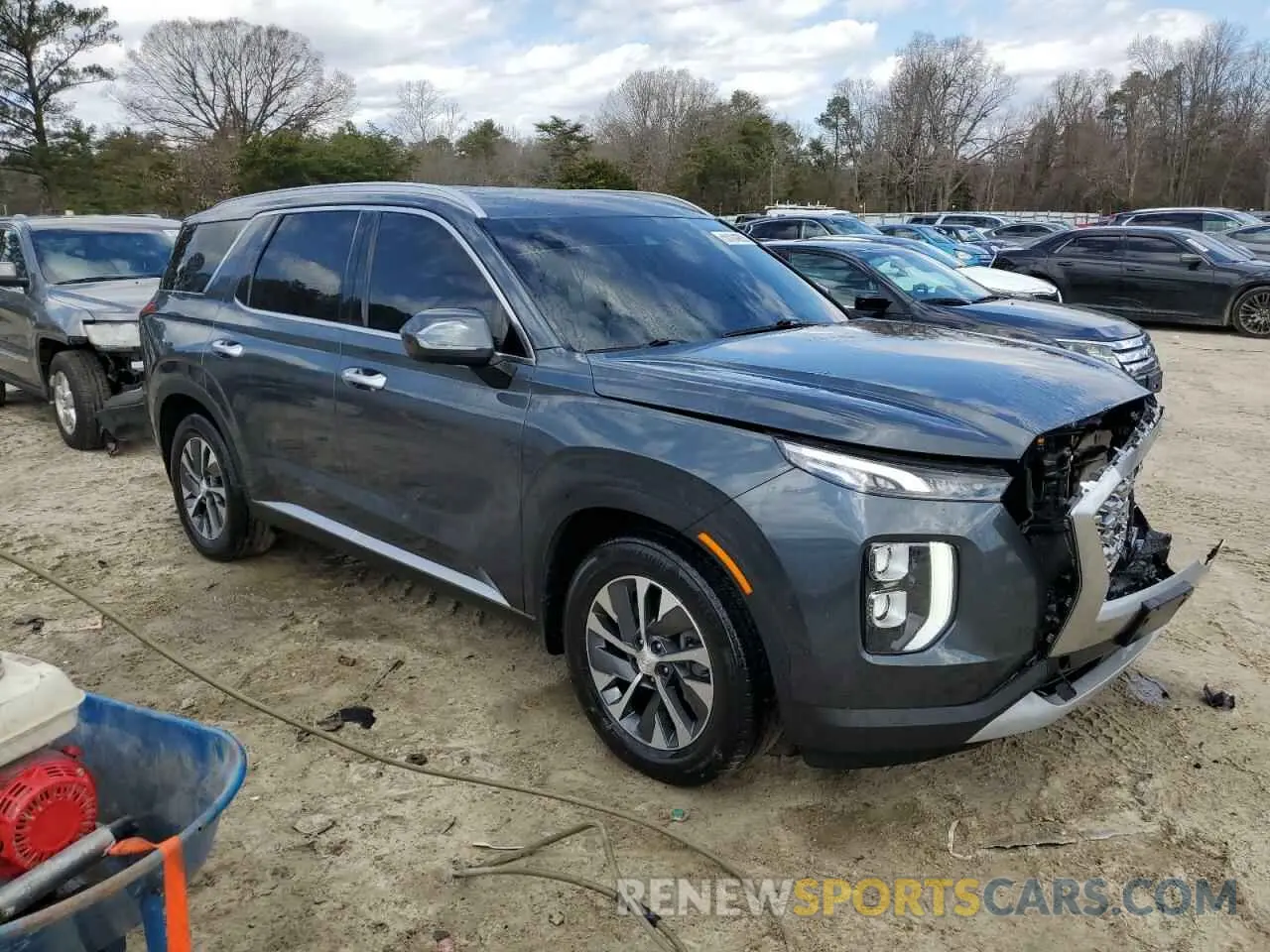 4 Фотография поврежденного автомобиля KM8R2DHE1LU106300 HYUNDAI PALISADE 2020