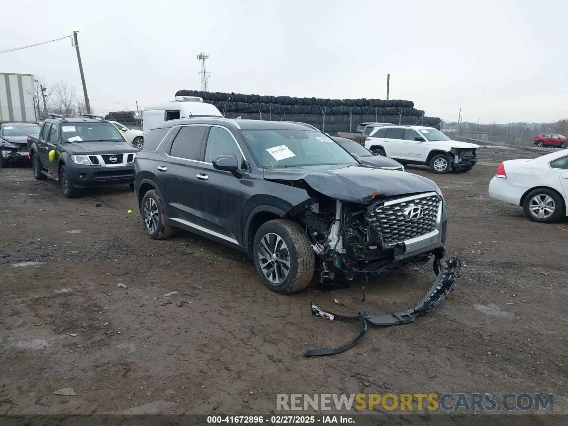 1 Фотография поврежденного автомобиля KM8R2DHE8LU071822 HYUNDAI PALISADE 2020