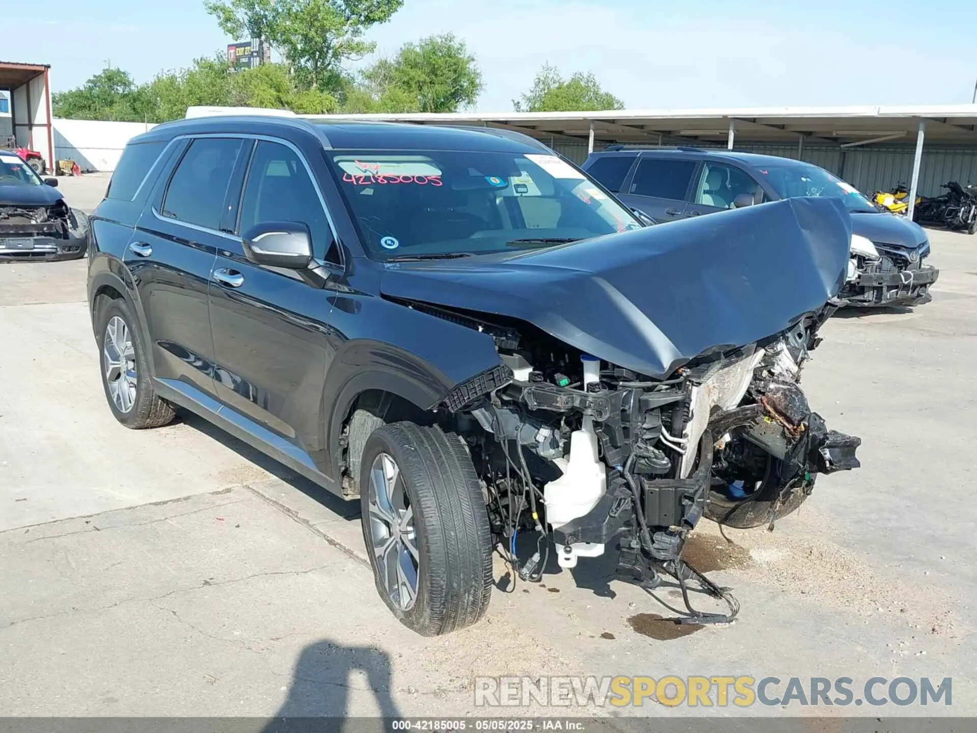 1 Photograph of a damaged car KM8R34HE3LU091392 HYUNDAI PALISADE 2020