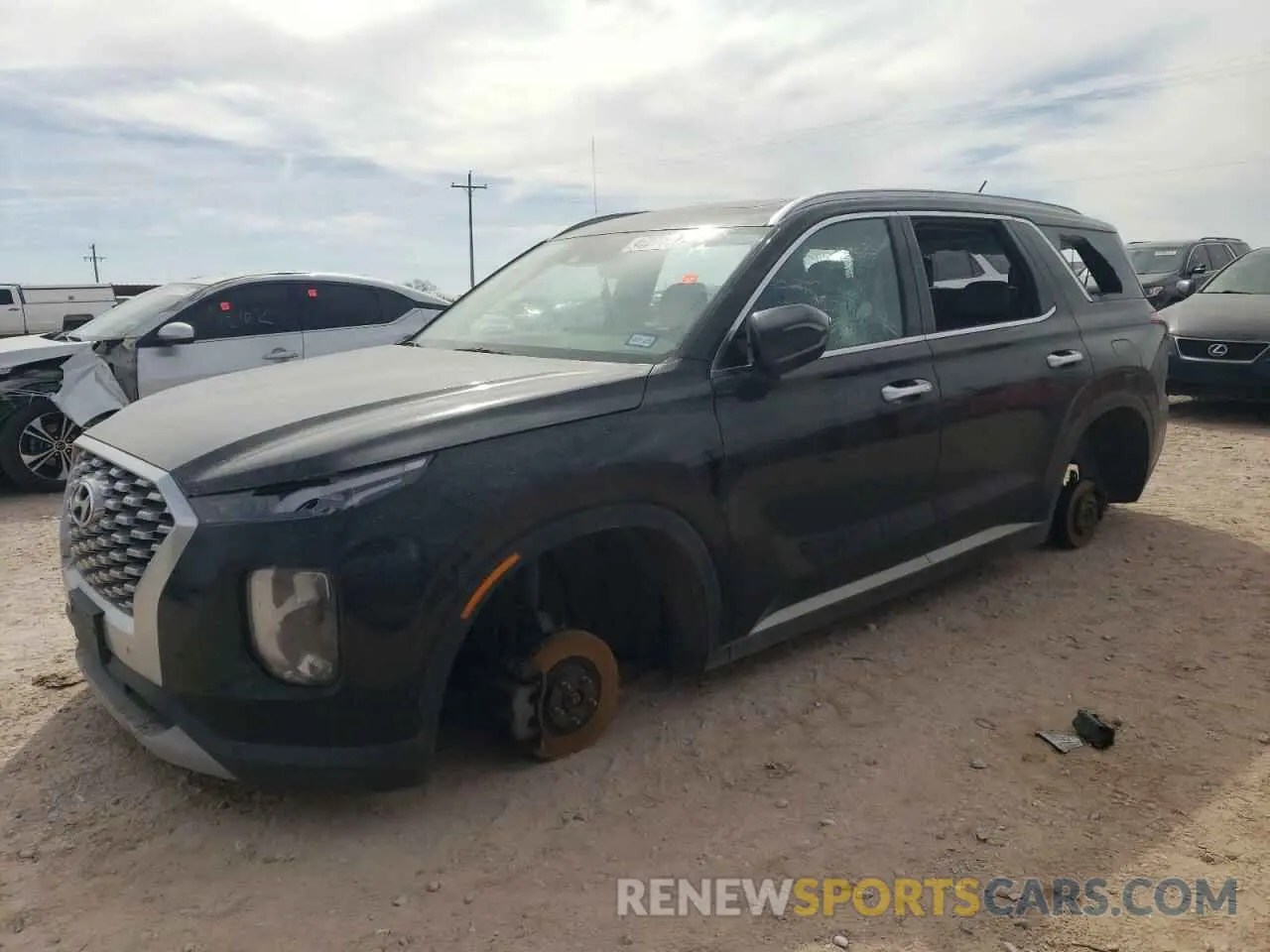 1 Photograph of a damaged car KM8R34HE4LU109513 HYUNDAI PALISADE 2020