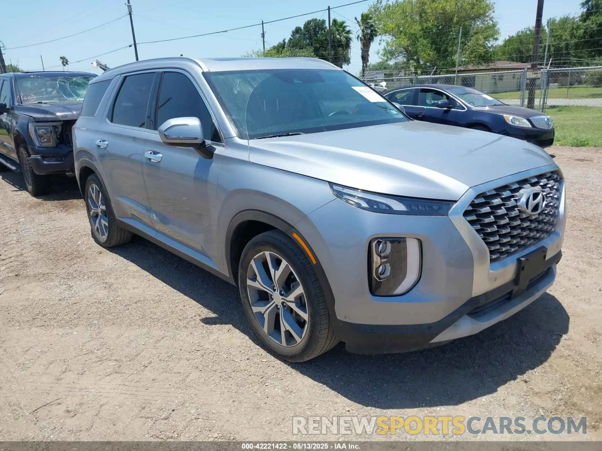 1 Photograph of a damaged car KM8R44HE2LU130129 HYUNDAI PALISADE 2020