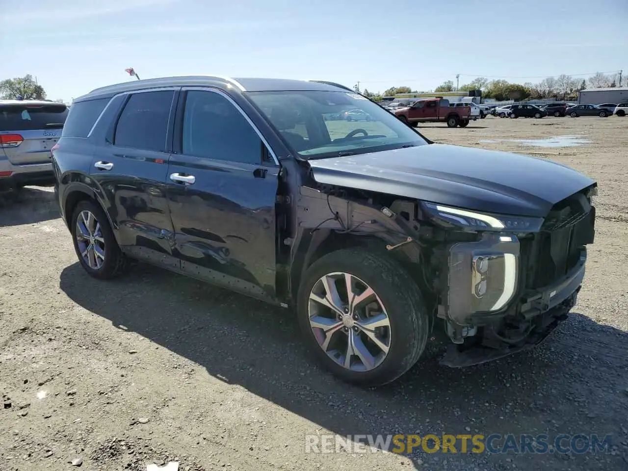 4 Фотография поврежденного автомобиля KM8R4DHE5LU076034 HYUNDAI PALISADE 2020