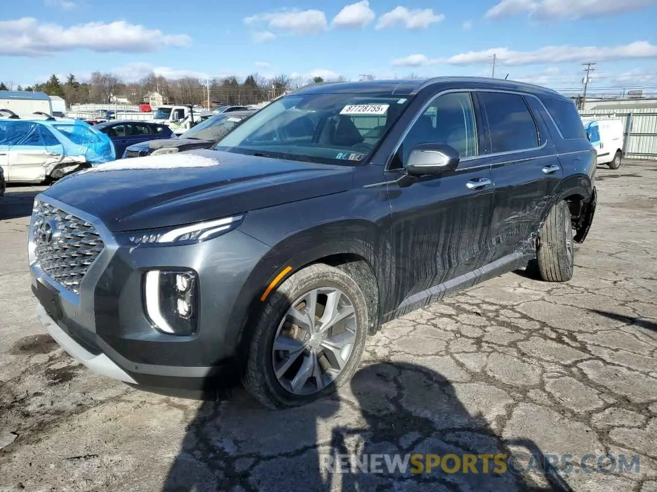 1 Photograph of a damaged car KM8R4DHE5LU137933 HYUNDAI PALISADE 2020