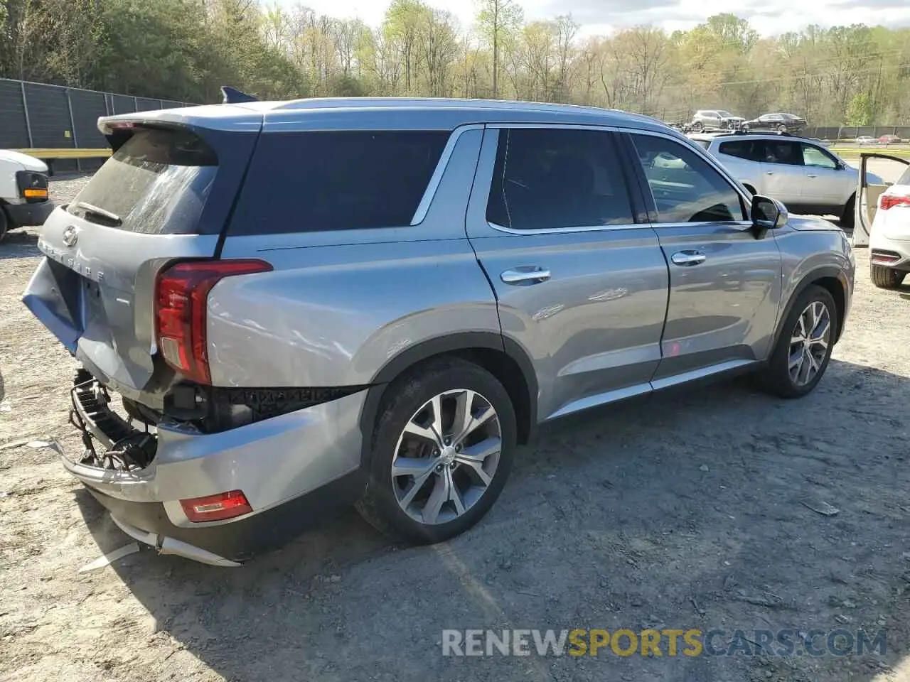 3 Фотография поврежденного автомобиля KM8R4DHE9LU109343 HYUNDAI PALISADE 2020