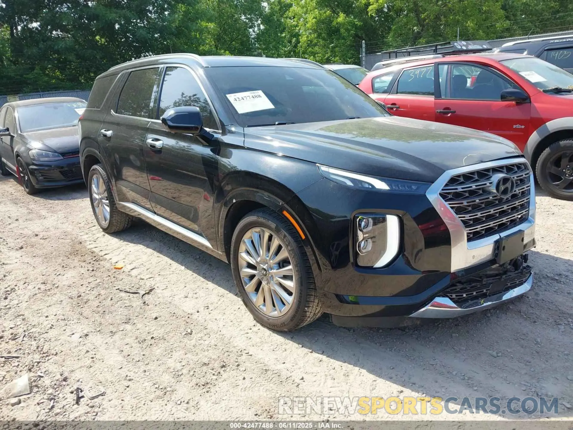1 Photograph of a damaged car KM8R54HE2LU060953 HYUNDAI PALISADE 2020