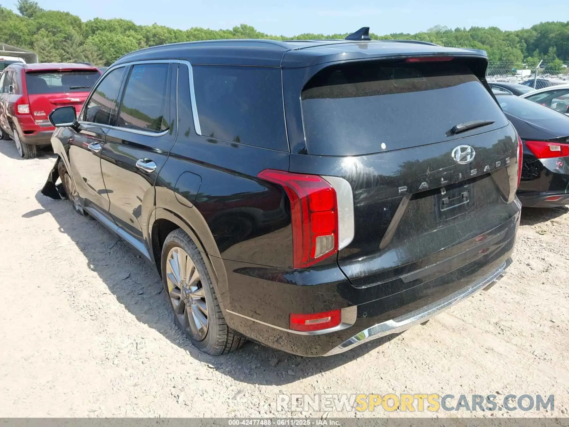 3 Photograph of a damaged car KM8R54HE2LU060953 HYUNDAI PALISADE 2020