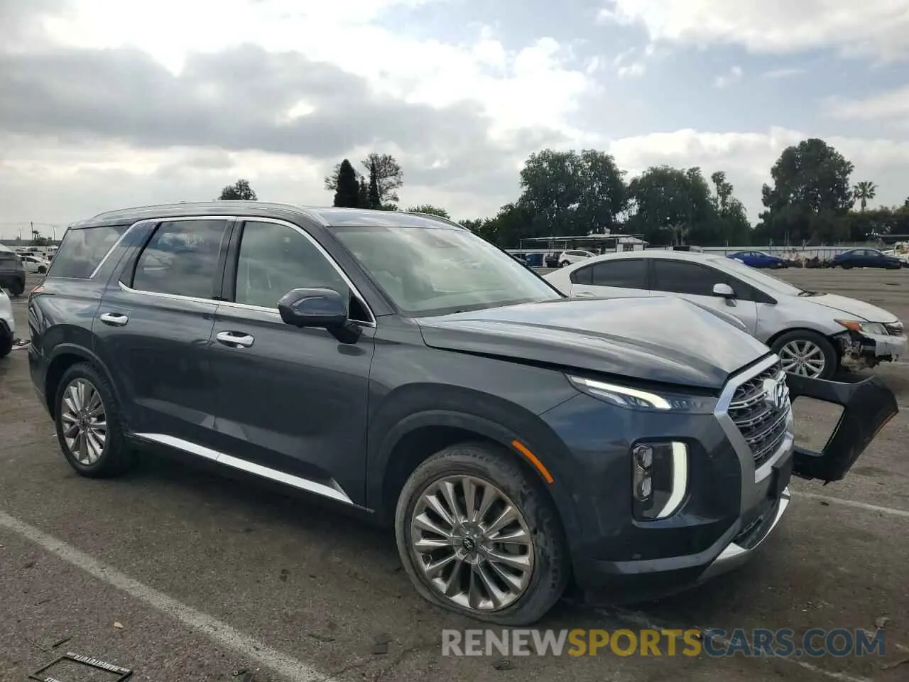 4 Фотография поврежденного автомобиля KM8R54HE3LU088633 HYUNDAI PALISADE 2020
