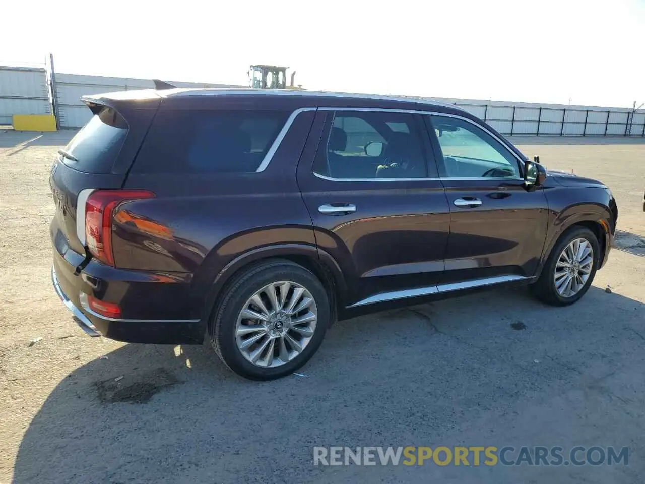 3 Photograph of a damaged car KM8R54HE7LU096721 HYUNDAI PALISADE 2020