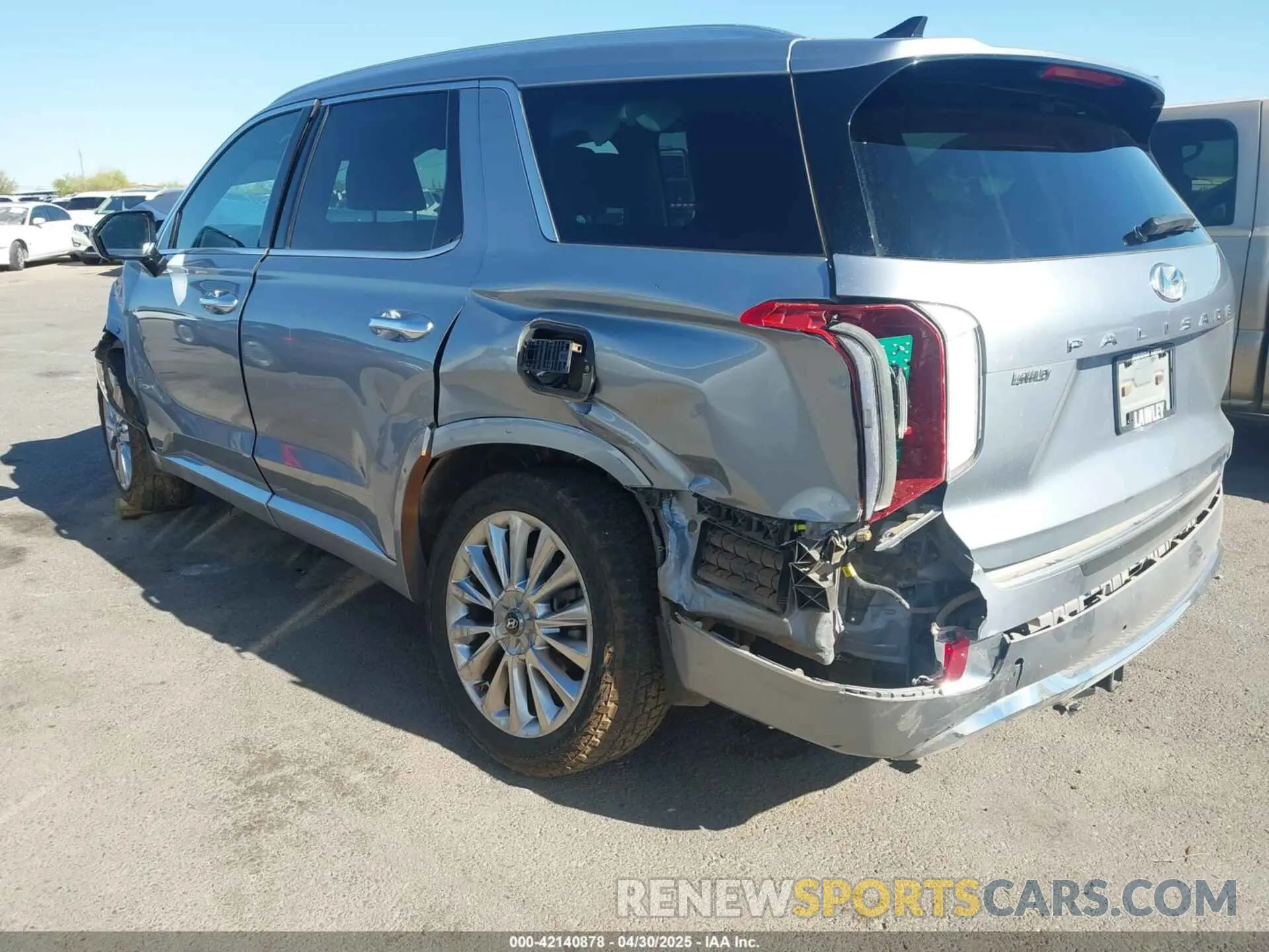 3 Фотография поврежденного автомобиля KM8R54HE8LU074260 HYUNDAI PALISADE 2020